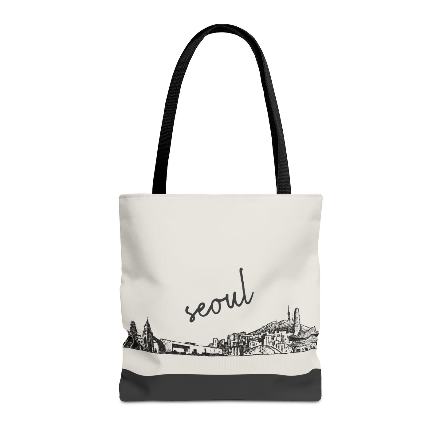 Seoul Travel Tote Bag – Lightweight Wanderlight Tote, Skyline Design, Durable Everyday Adventure Bag