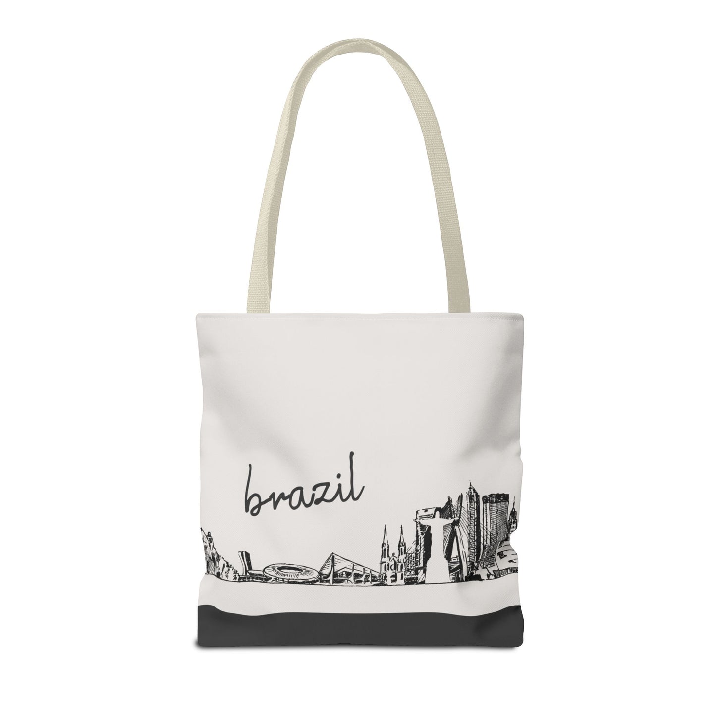 Brazil Travel Tote Bag – Lightweight Wanderlight Tote, Skyline Design, Durable Everyday Adventure Bag
