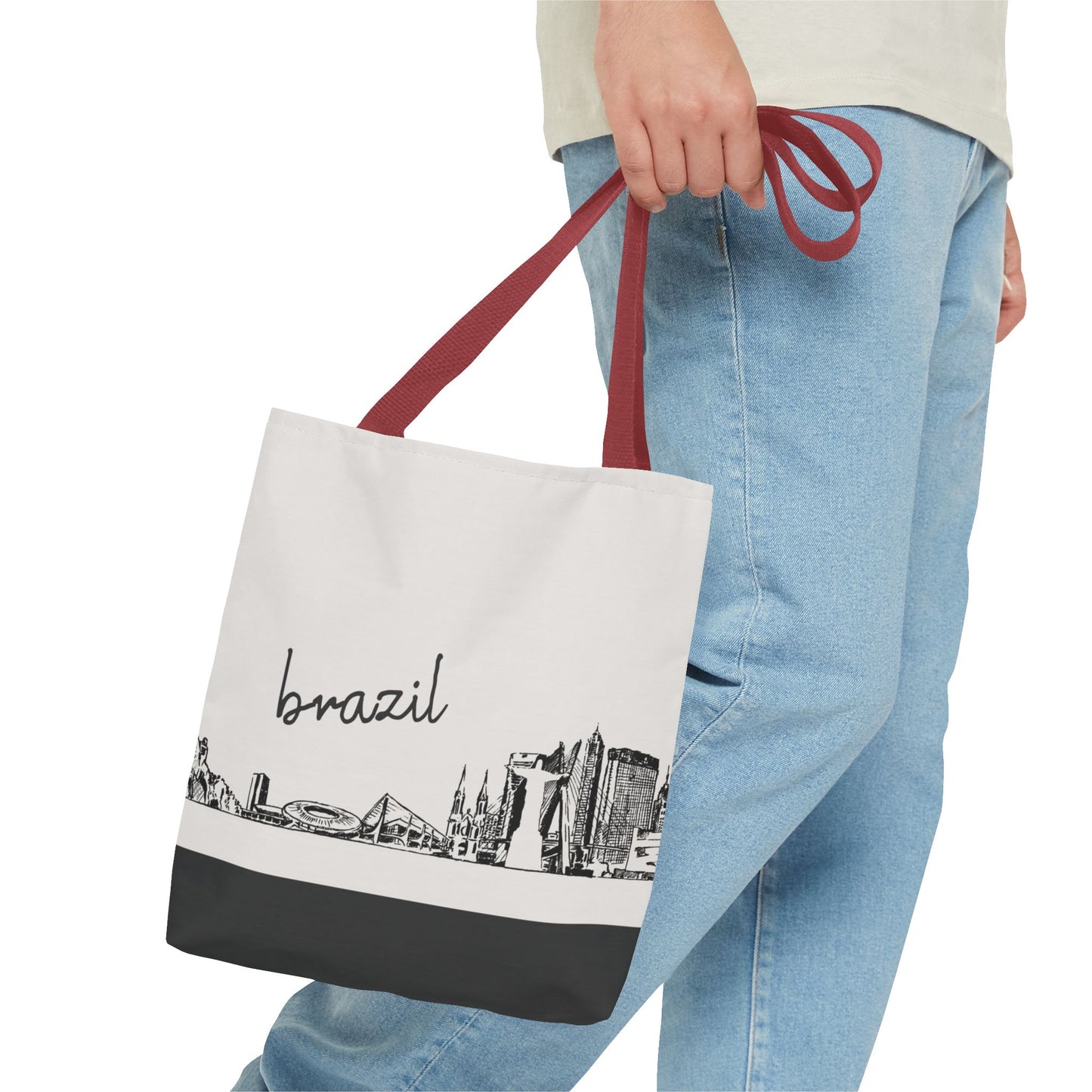 Brazil Travel Tote Bag – Lightweight Wanderlight Tote, Skyline Design, Durable Everyday Adventure Bag