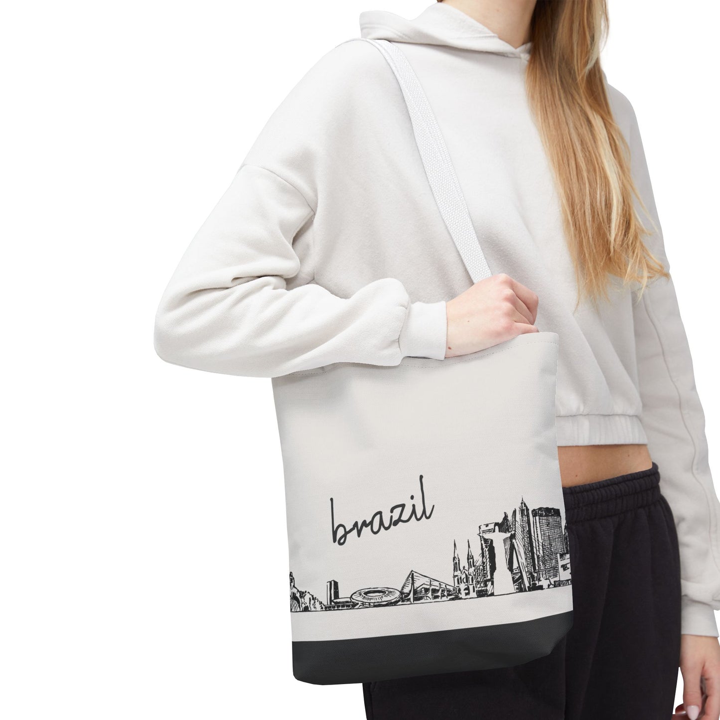 Brazil Travel Tote Bag – Lightweight Wanderlight Tote, Skyline Design, Durable Everyday Adventure Bag