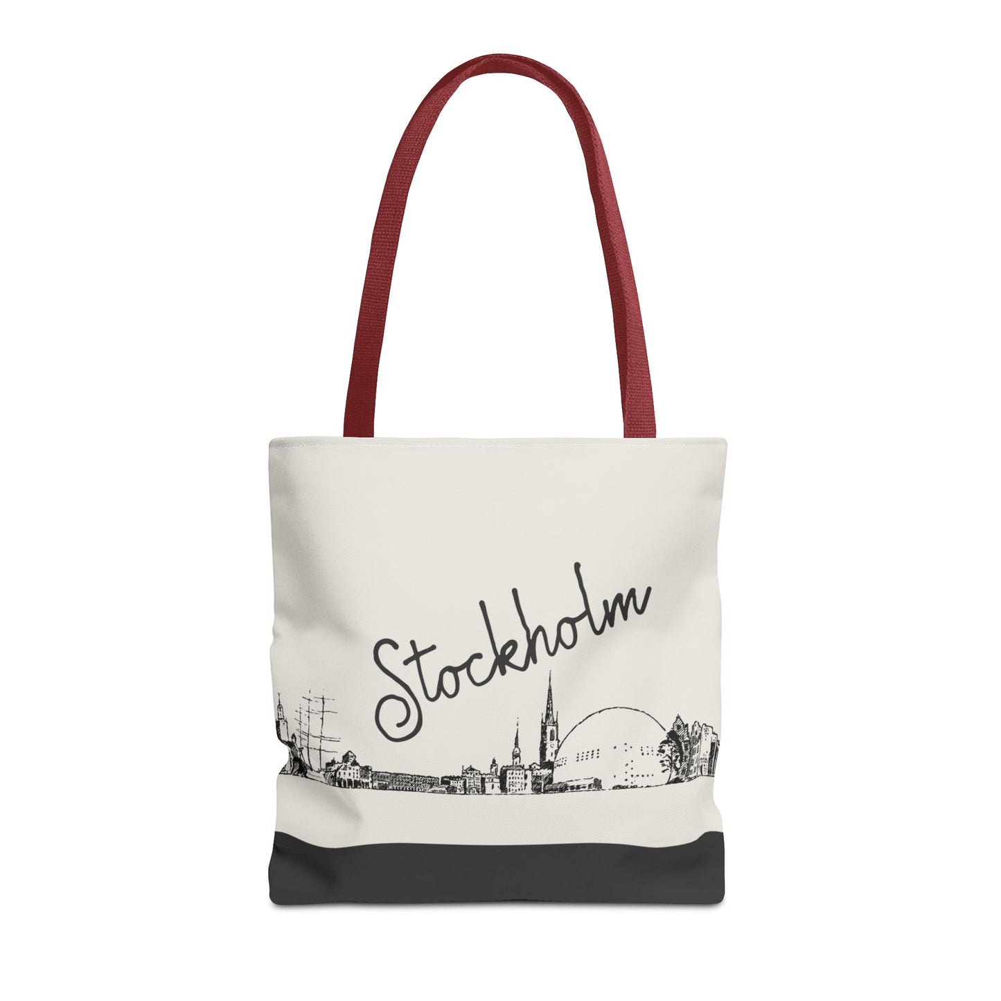 Stockholm Travel Tote Bag – Lightweight Wanderlight Tote, Skyline Design, Durable Everyday Adventure Bag