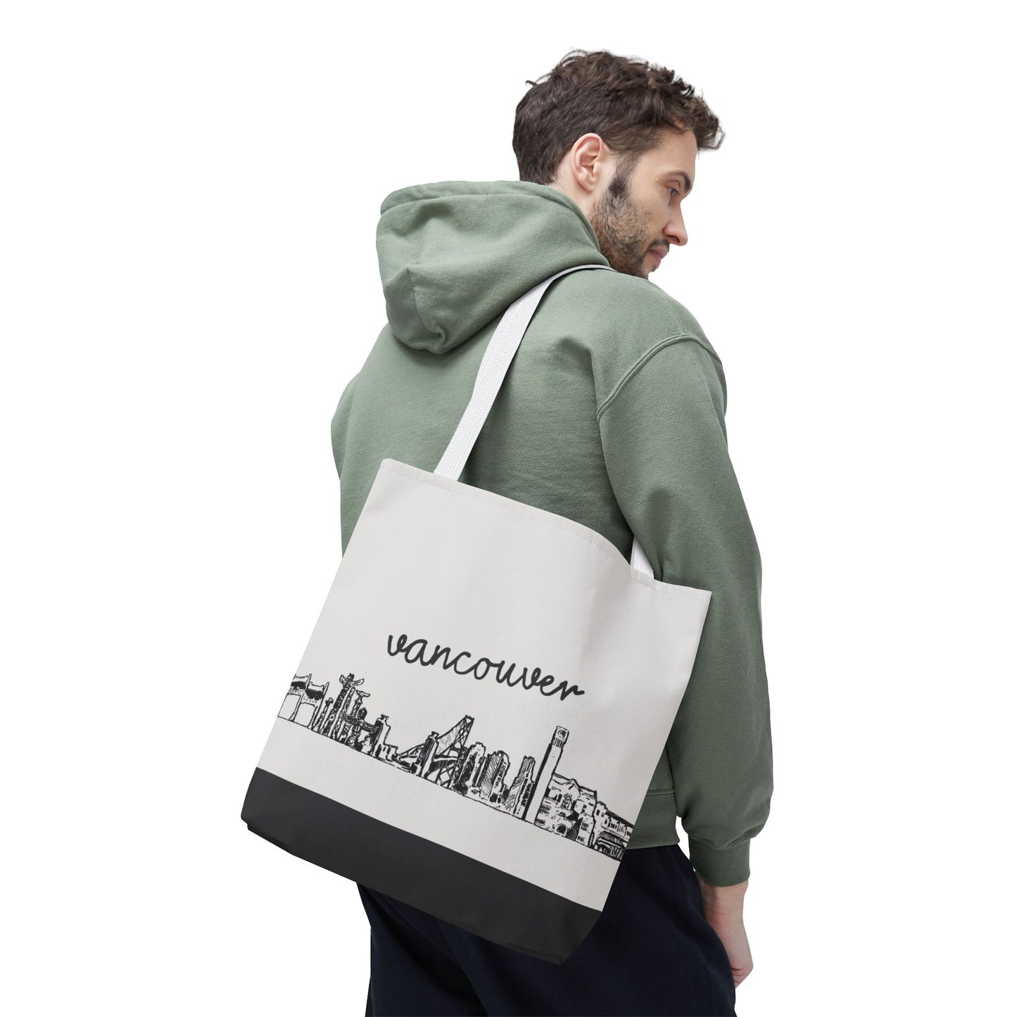 Vancouver Travel Tote Bag – Lightweight Wanderlight Tote, Skyline Design, Durable Everyday Adventure Bag