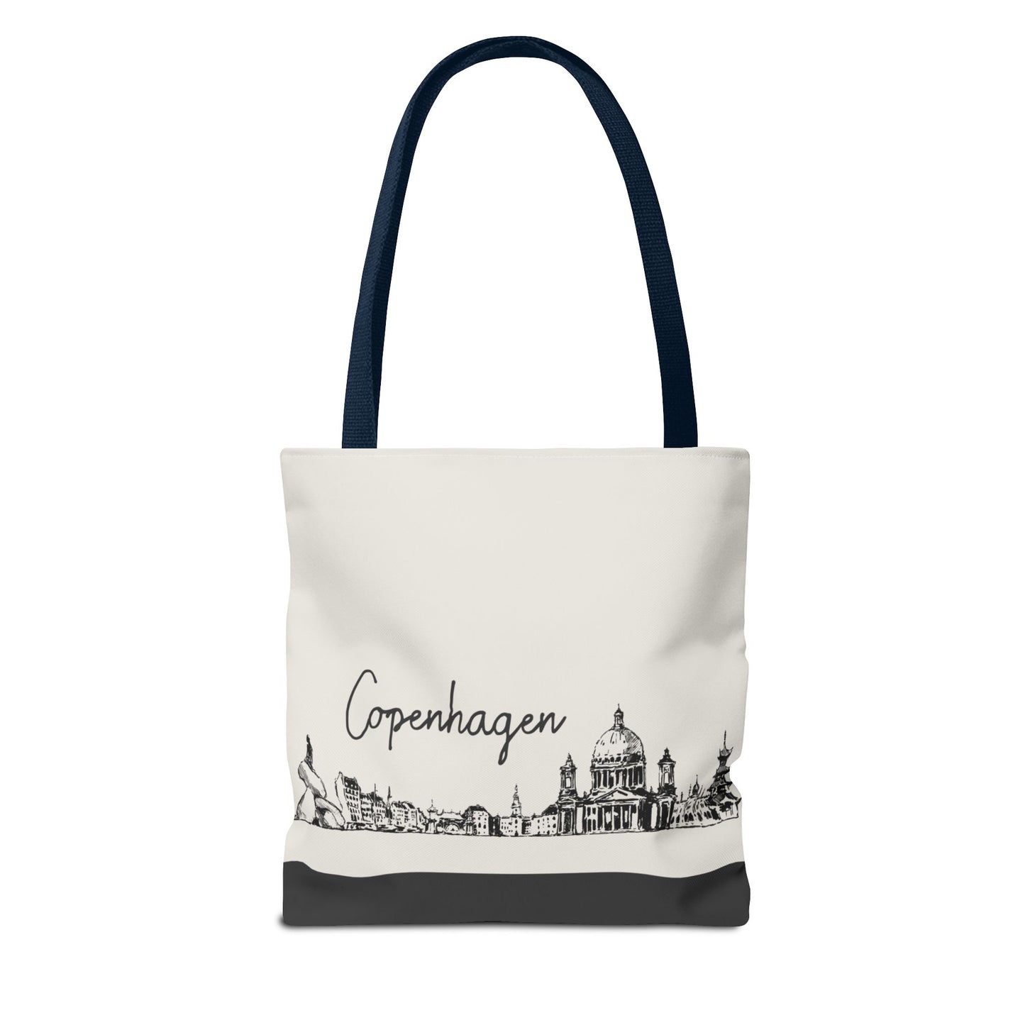 Copenhagen Travel Tote Bag – Lightweight Wanderlight Tote, Skyline Design, Durable Everyday Adventure Bag