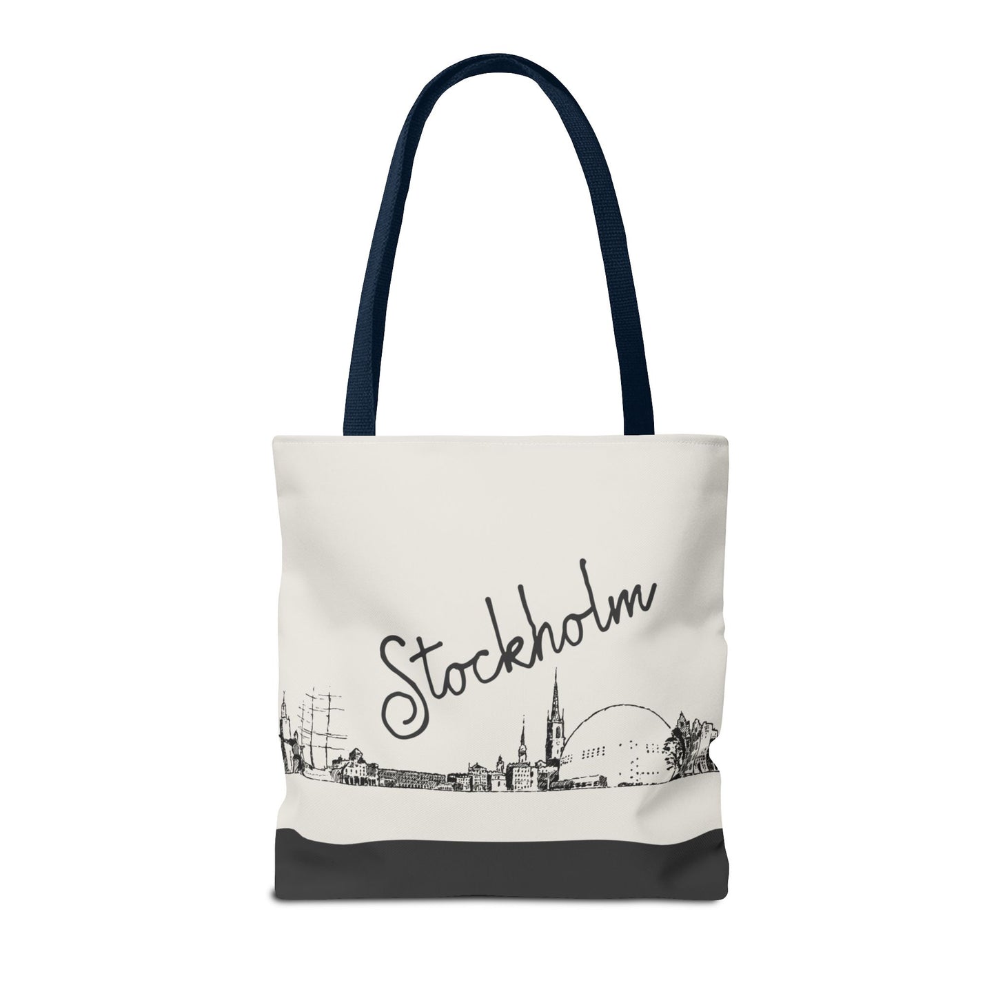 Stockholm Travel Tote Bag – Lightweight Wanderlight Tote, Skyline Design, Durable Everyday Adventure Bag