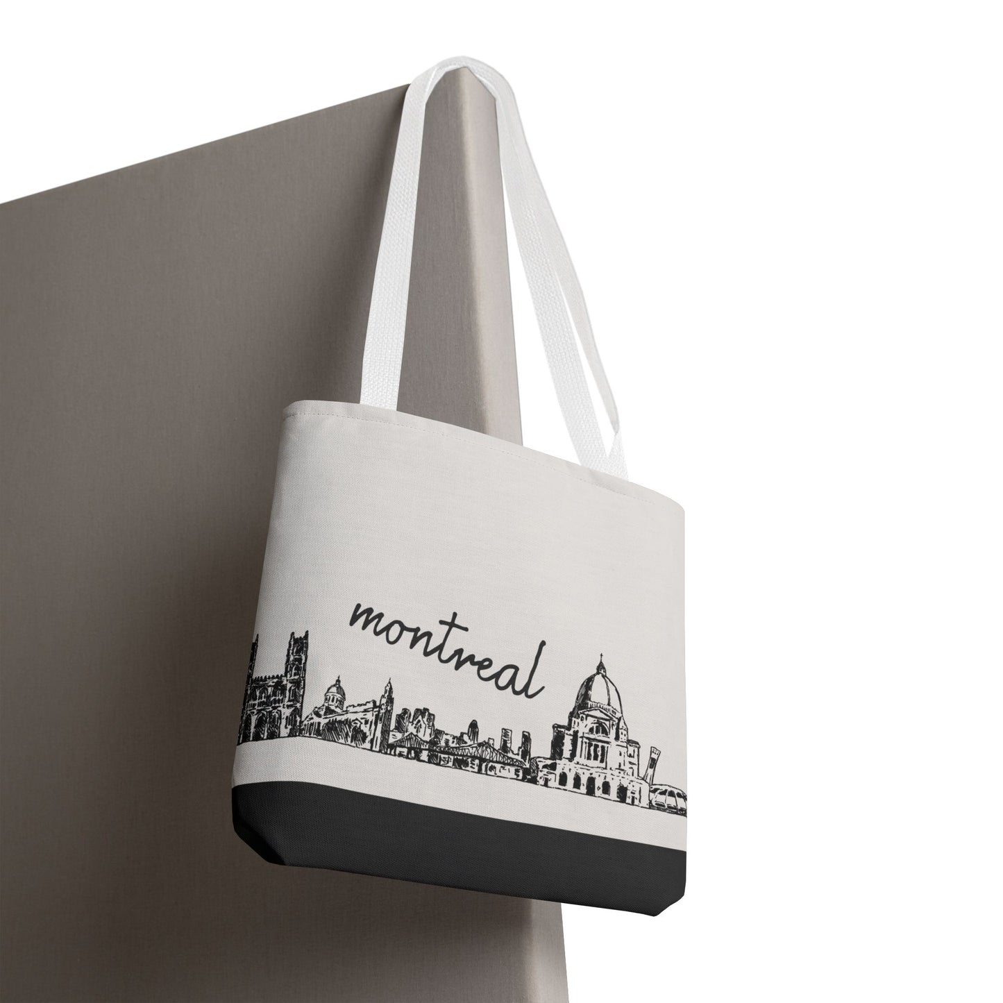 Montreal Travel Tote Bag – Lightweight Wanderlight Tote, Skyline Design, Durable Everyday Adventure Bag