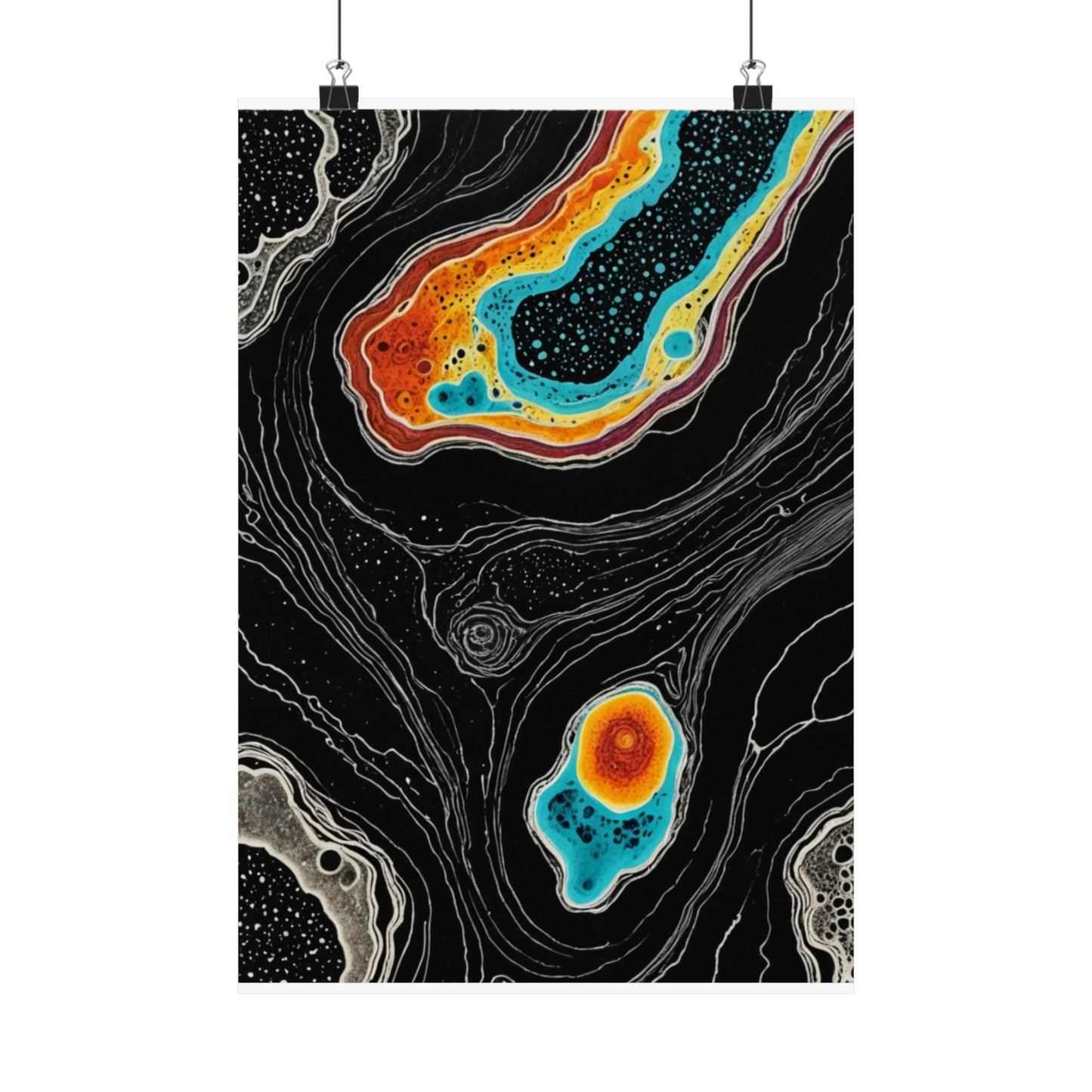 Cellular Symphony Matte Vertical Posters