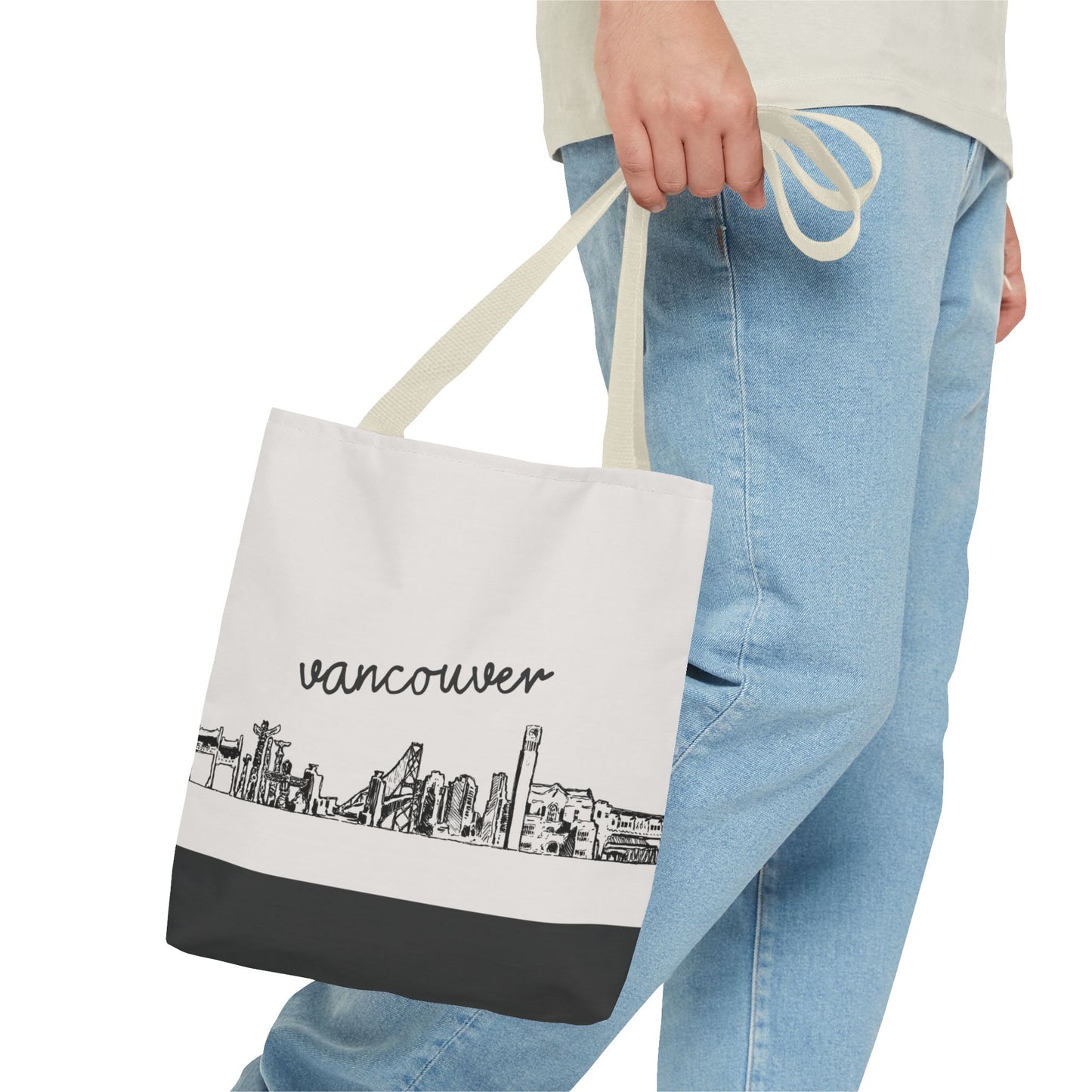 Vancouver Travel Tote Bag – Lightweight Wanderlight Tote, Skyline Design, Durable Everyday Adventure Bag