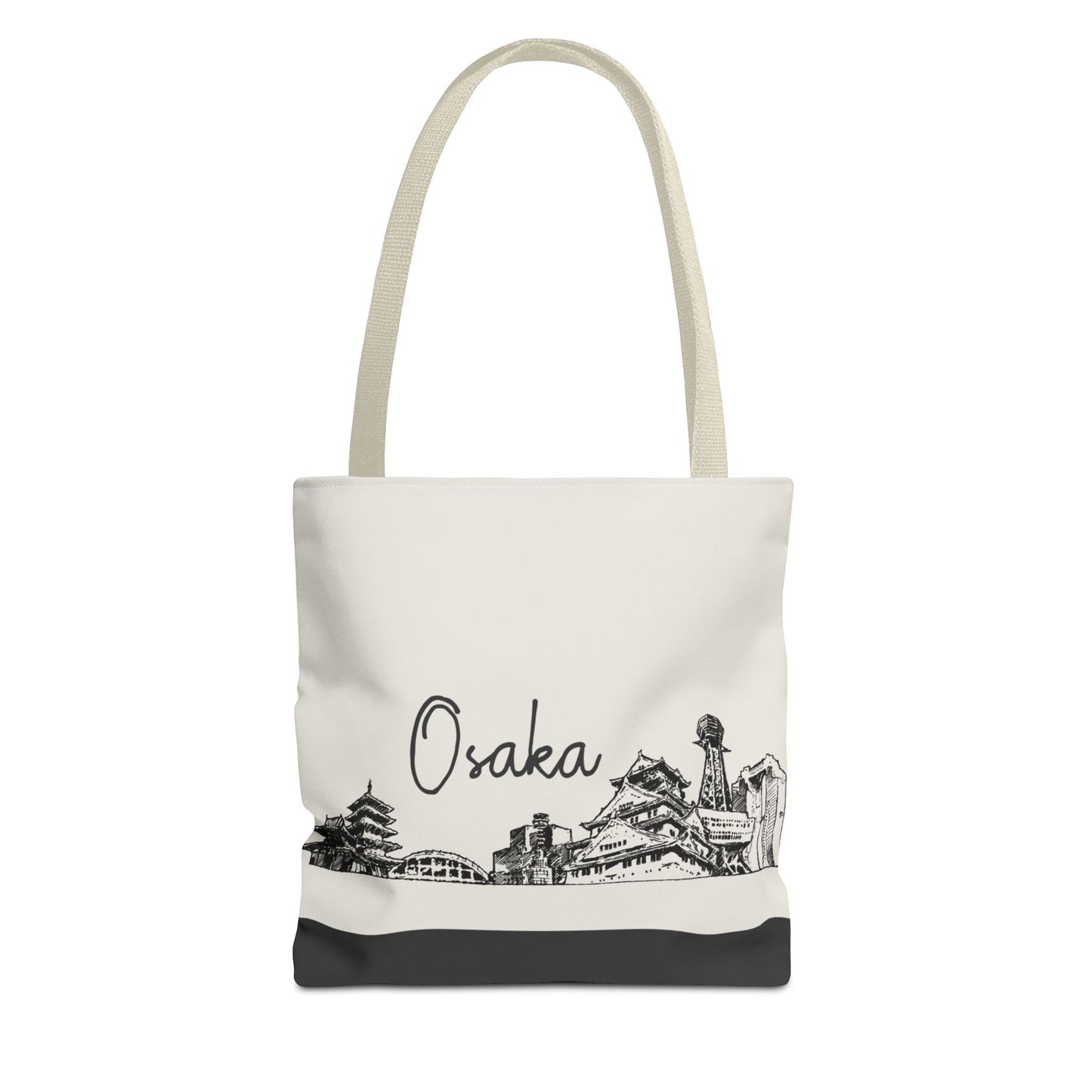 Osaka Travel Tote Bag – Lightweight Wanderlight Tote, Skyline Design, Durable Everyday Adventure Bag