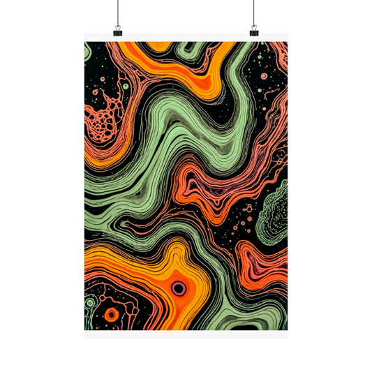 Enigmatic Endoplasmic Reticulum Matte Vertical Posters
