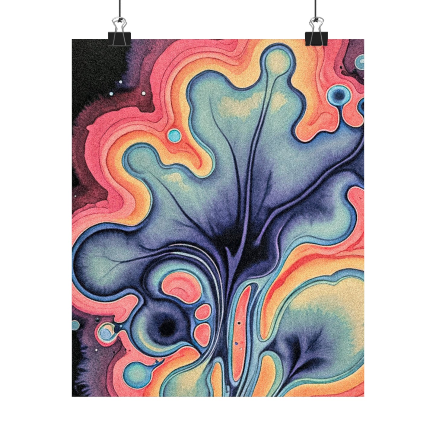 Bioluminescent Botany Matte Vertical Posters