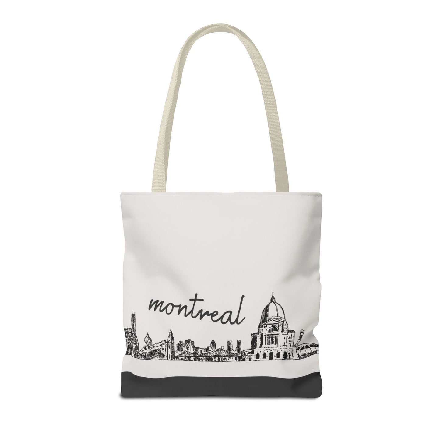 Montreal Travel Tote Bag – Lightweight Wanderlight Tote, Skyline Design, Durable Everyday Adventure Bag