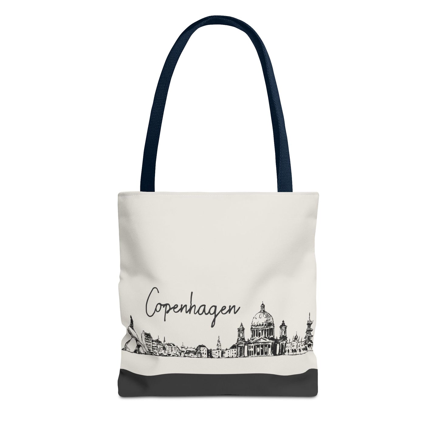 Copenhagen Travel Tote Bag – Lightweight Wanderlight Tote, Skyline Design, Durable Everyday Adventure Bag