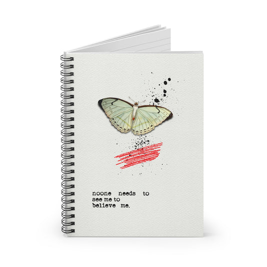 Invisible Strength | Moth Spiral Dream Journal for Healing