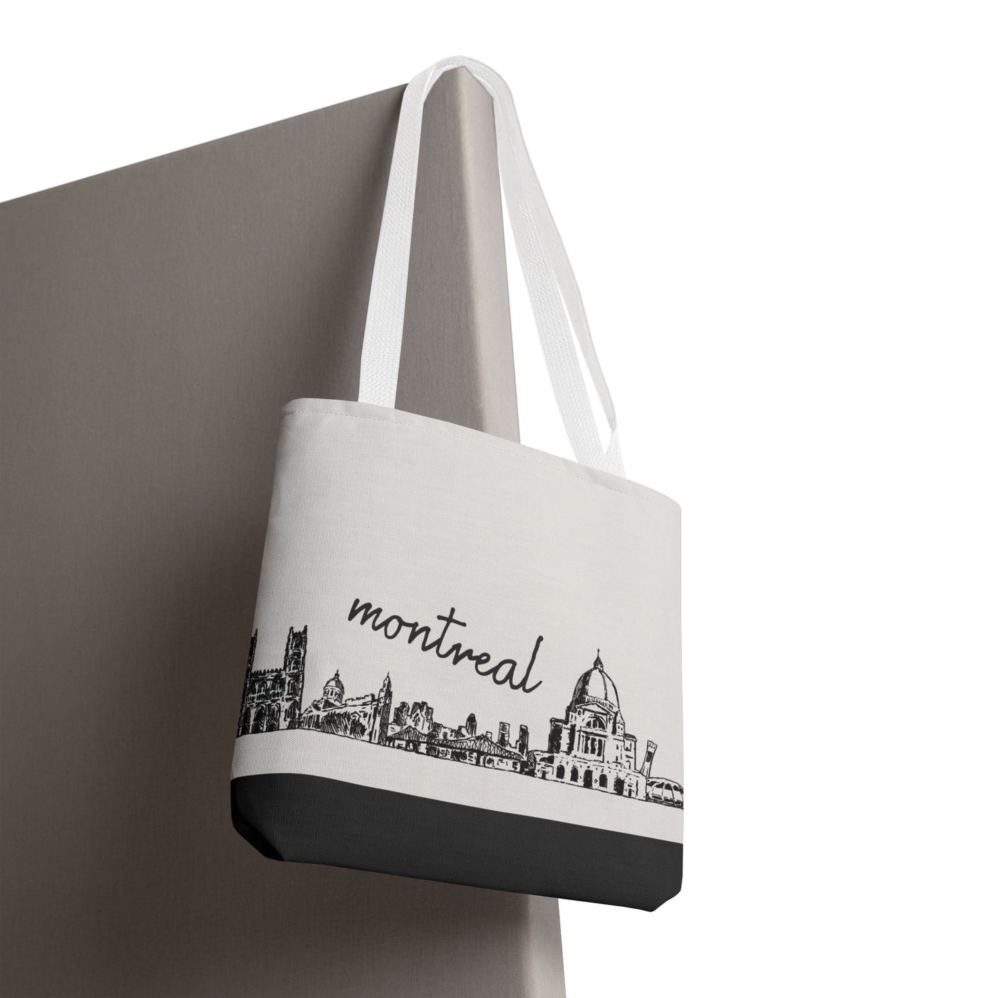 Montreal Travel Tote Bag – Lightweight Wanderlight Tote, Skyline Design, Durable Everyday Adventure Bag