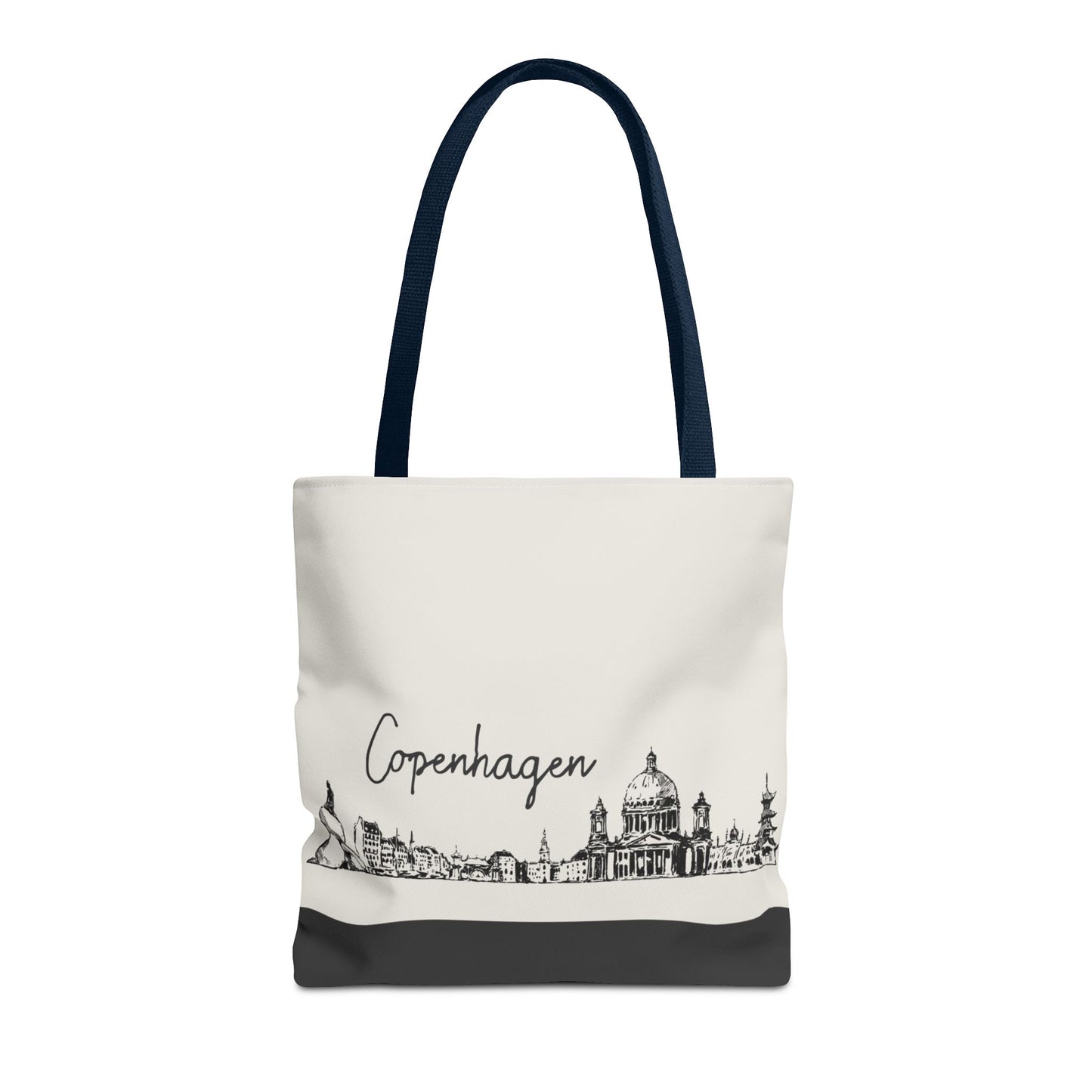 Copenhagen Travel Tote Bag – Lightweight Wanderlight Tote, Skyline Design, Durable Everyday Adventure Bag