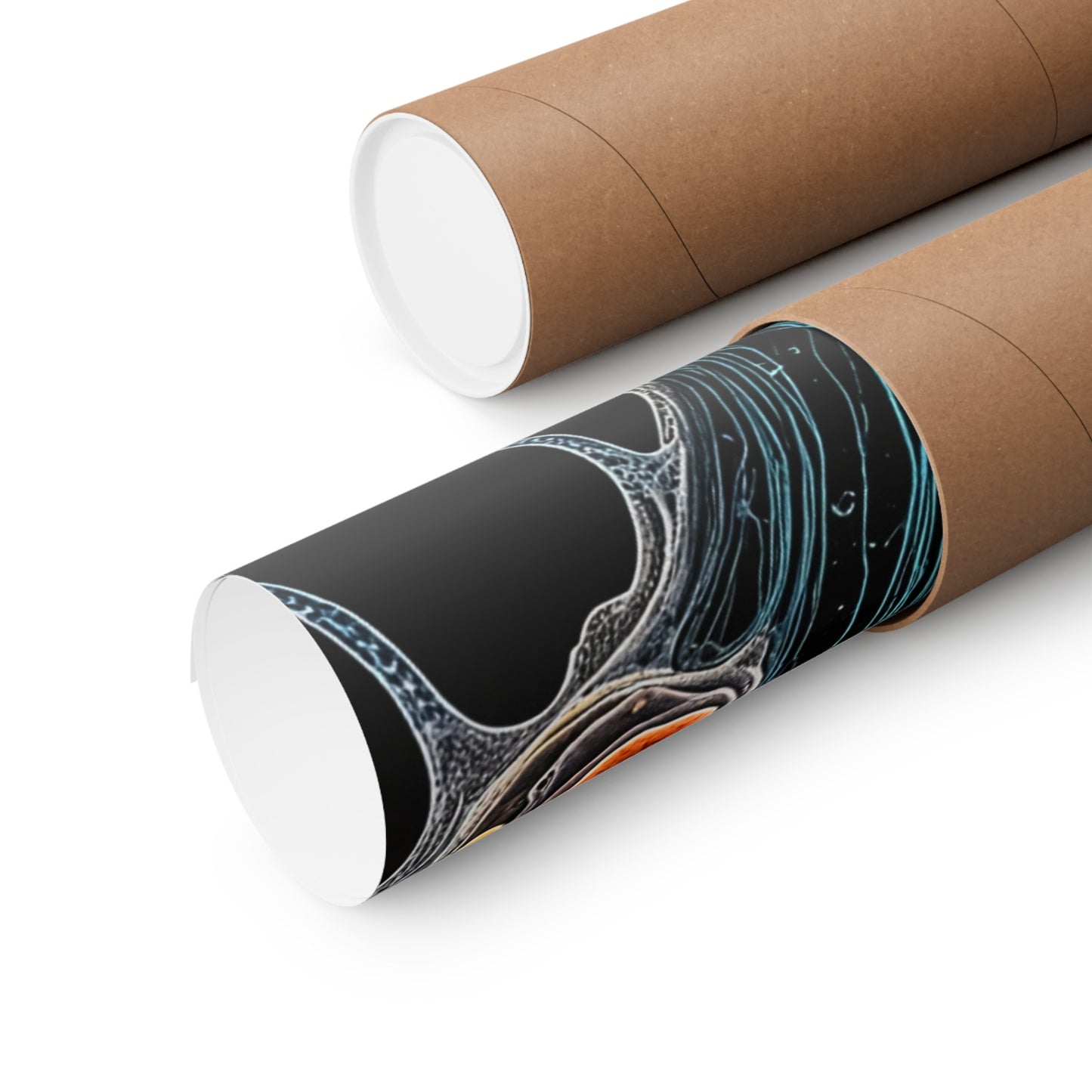 Psychedelic Matte Vertical Posters Fluorescent Filaments