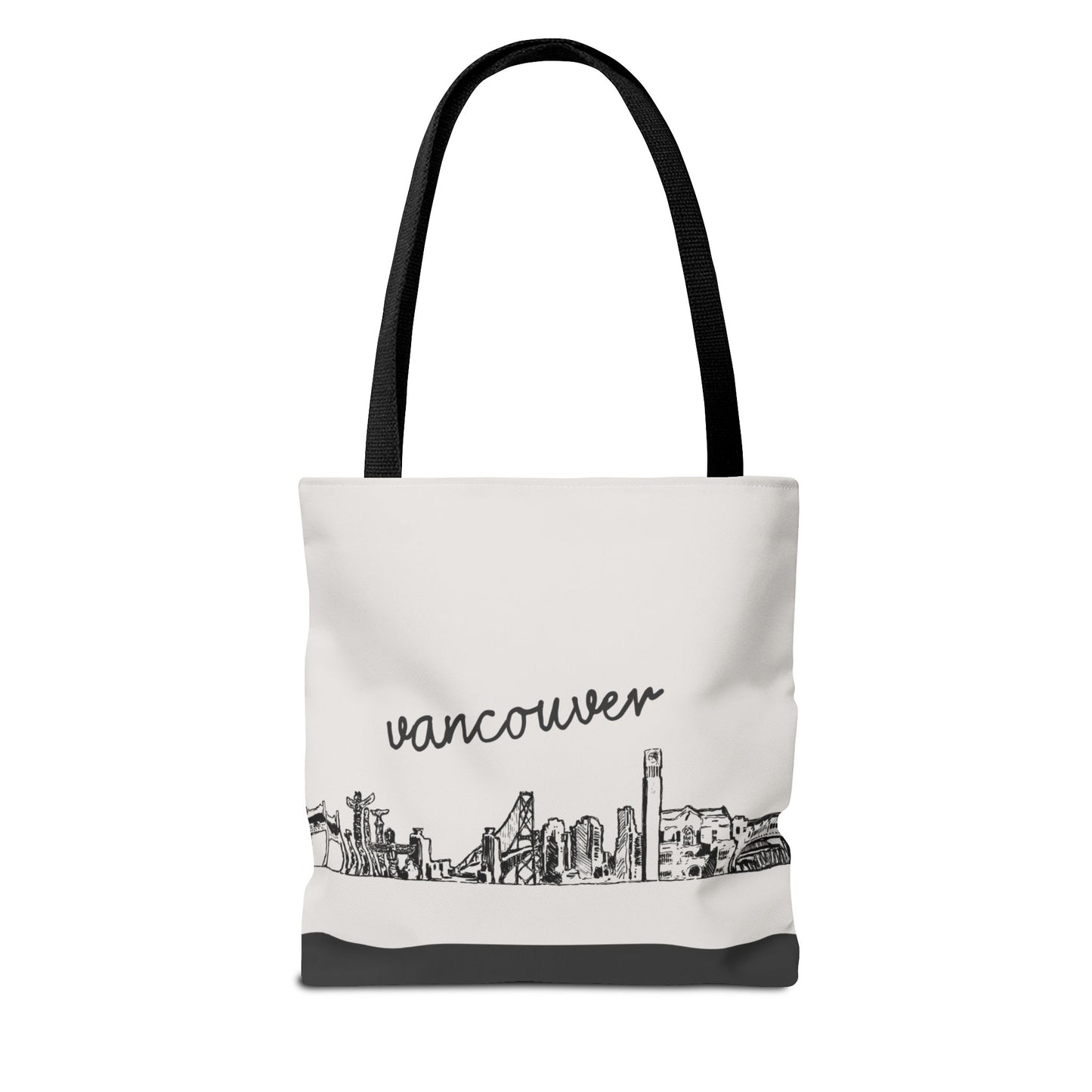 Vancouver Travel Tote Bag – Lightweight Wanderlight Tote, Skyline Design, Durable Everyday Adventure Bag