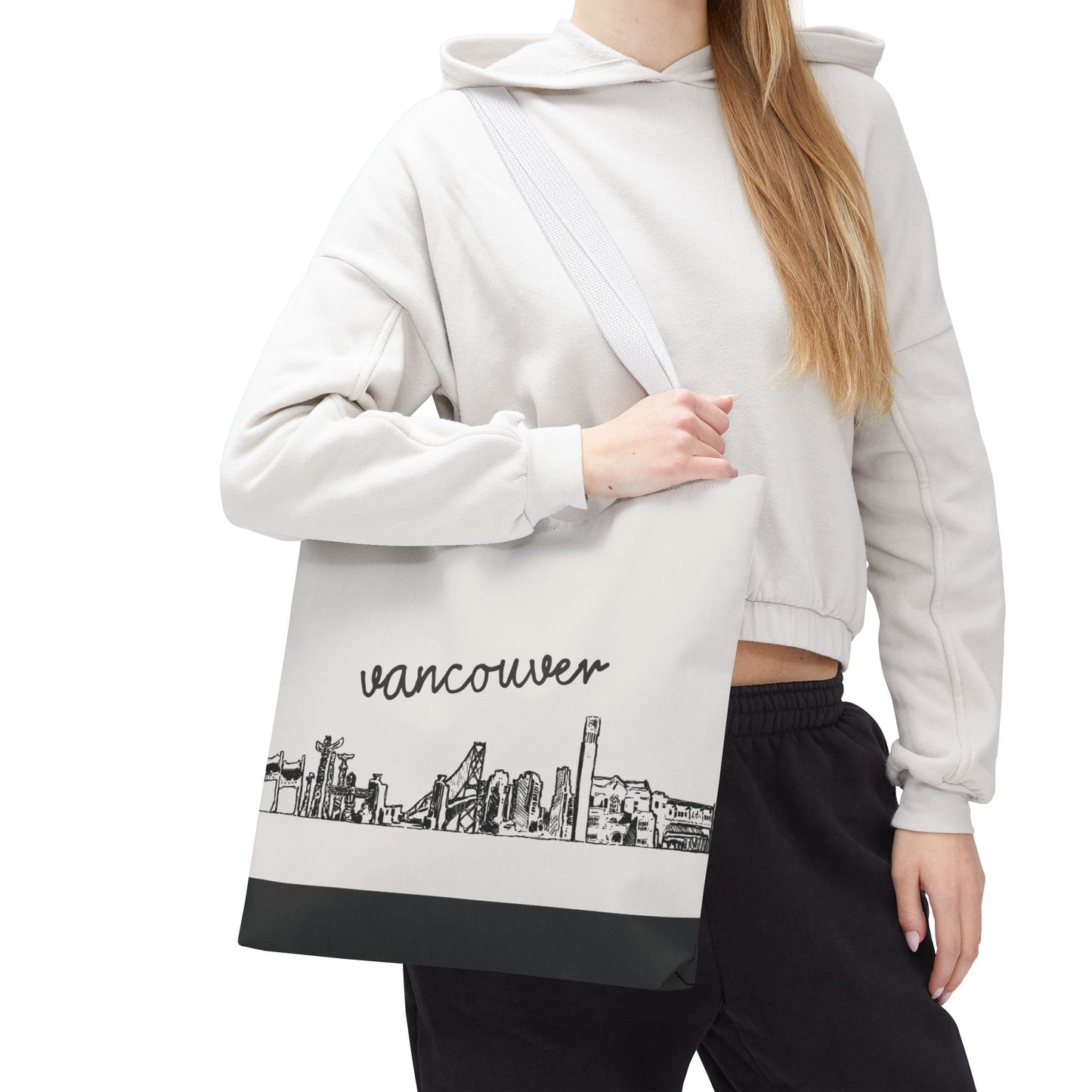 Vancouver Travel Tote Bag – Lightweight Wanderlight Tote, Skyline Design, Durable Everyday Adventure Bag