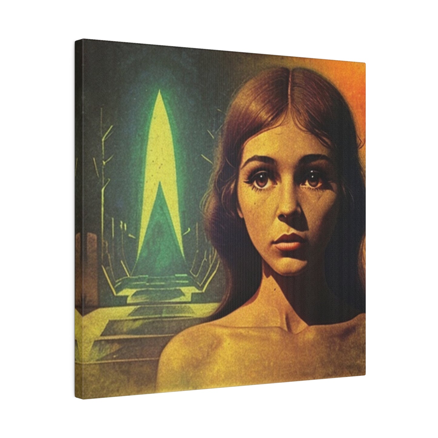 Vulnerability Science Fiction Retro Art House Wall Art Matte Canvas