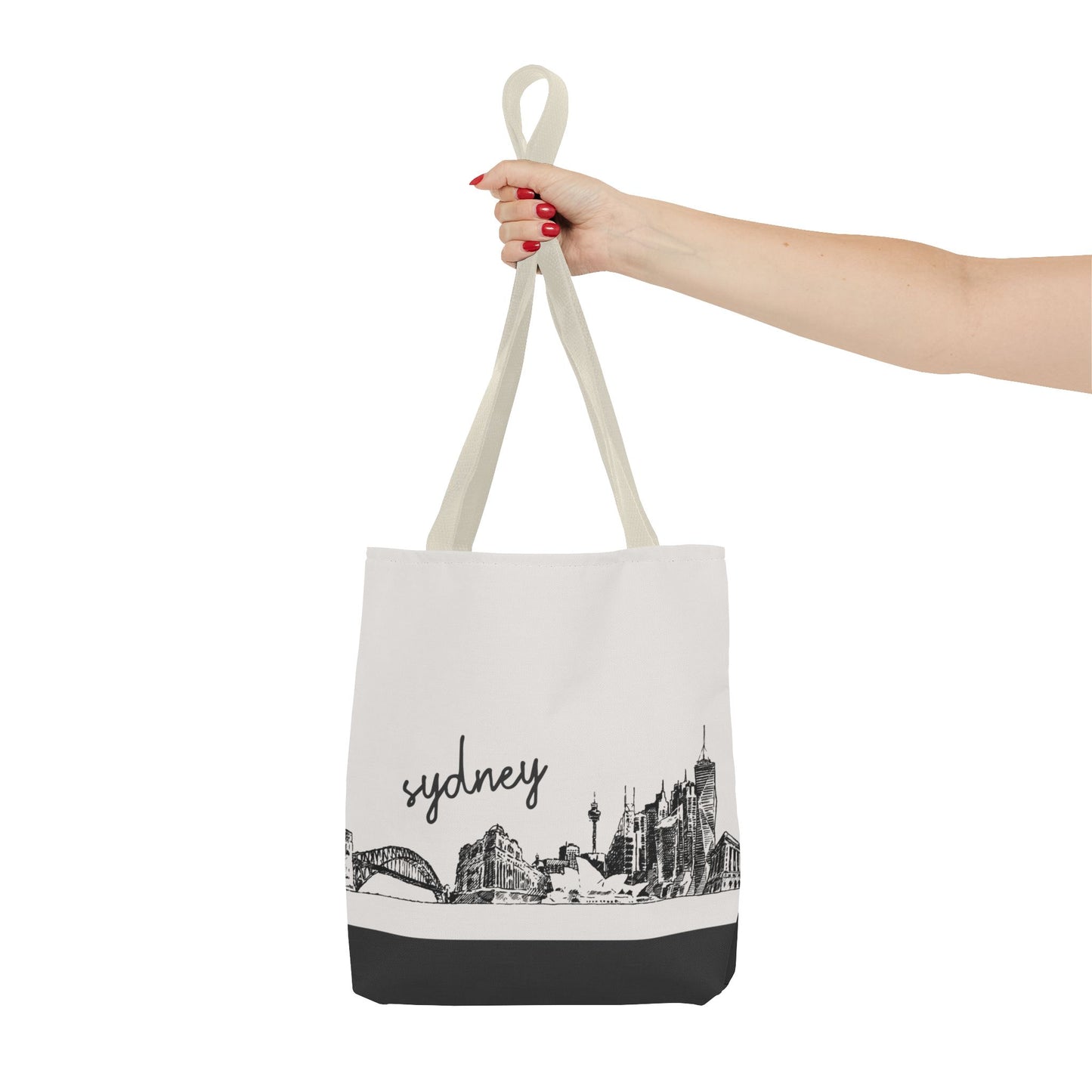 Sydney Travel Tote Bag – Lightweight Wanderlight Tote, Skyline Design, Durable Everyday Adventure Bag