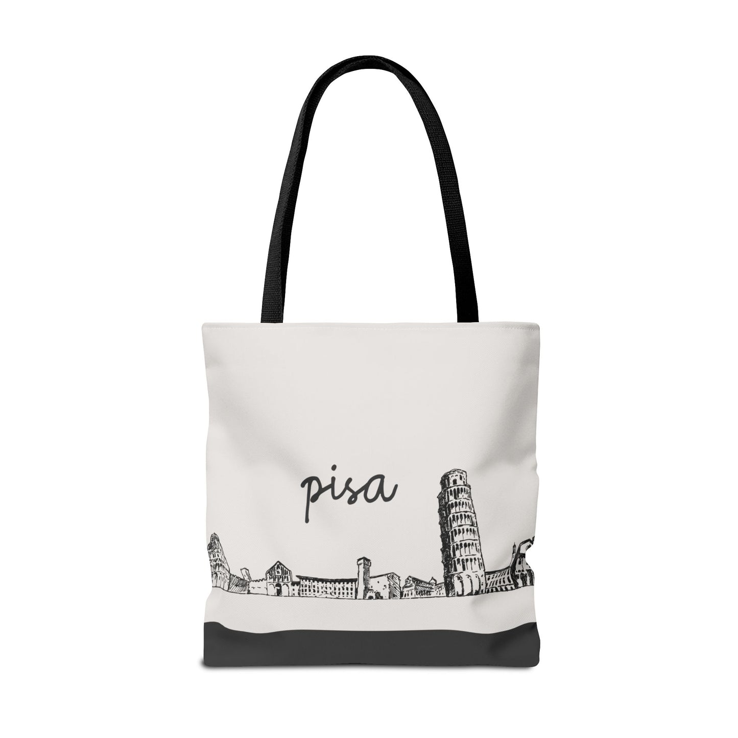 Pisa Travel Tote Bag – Lightweight Wanderlight Tote, Skyline Design, Durable Everyday Adventure Bag