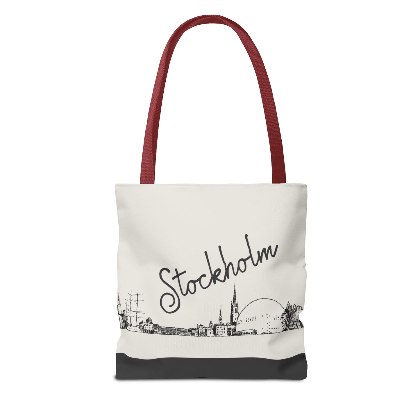 Stockholm Travel Tote Bag – Lightweight Wanderlight Tote, Skyline Design, Durable Everyday Adventure Bag