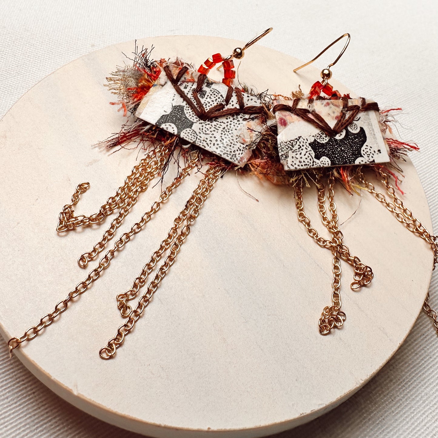 “Thread & Testament” Earrings – Ephemera Collection