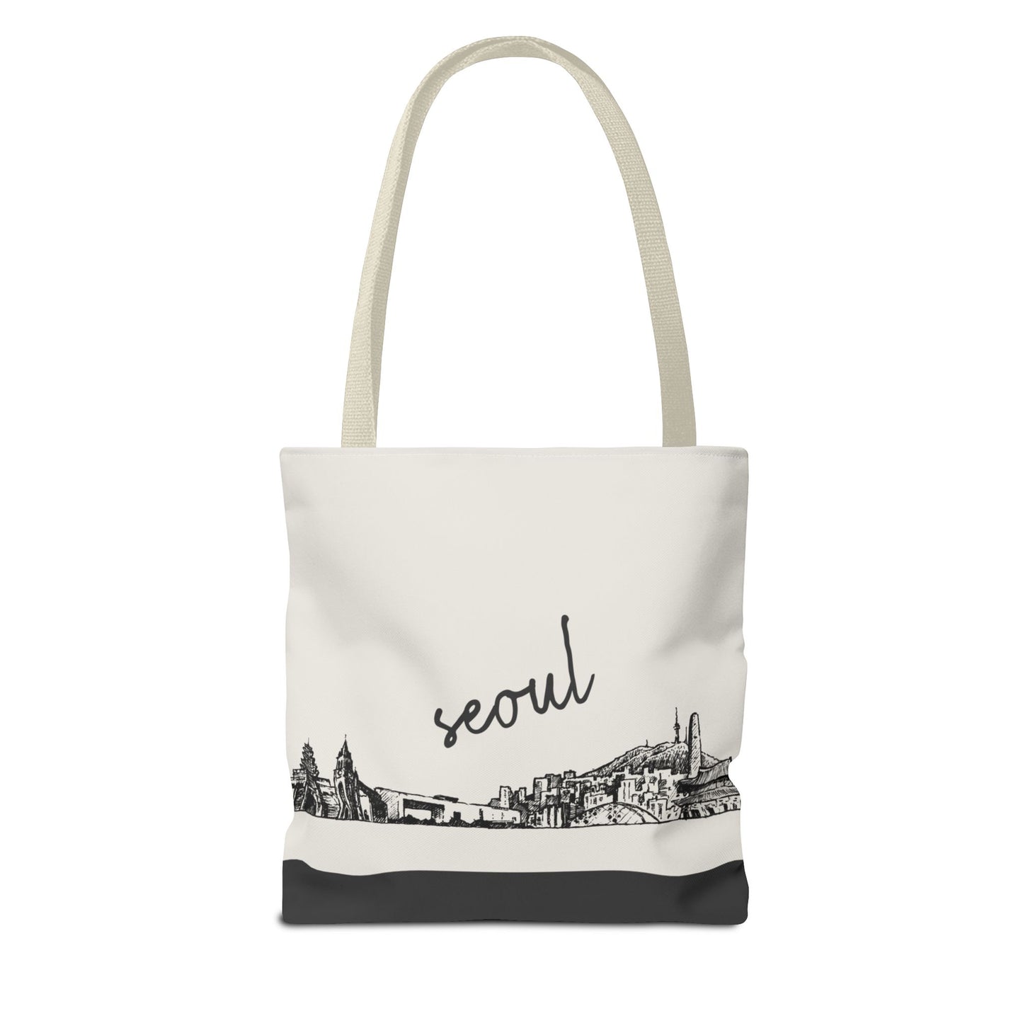 Seoul Travel Tote Bag – Lightweight Wanderlight Tote, Skyline Design, Durable Everyday Adventure Bag