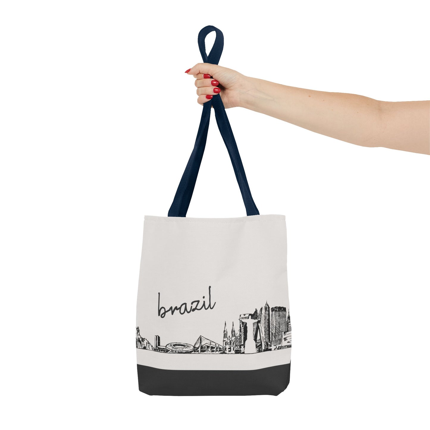 Brazil Travel Tote Bag – Lightweight Wanderlight Tote, Skyline Design, Durable Everyday Adventure Bag