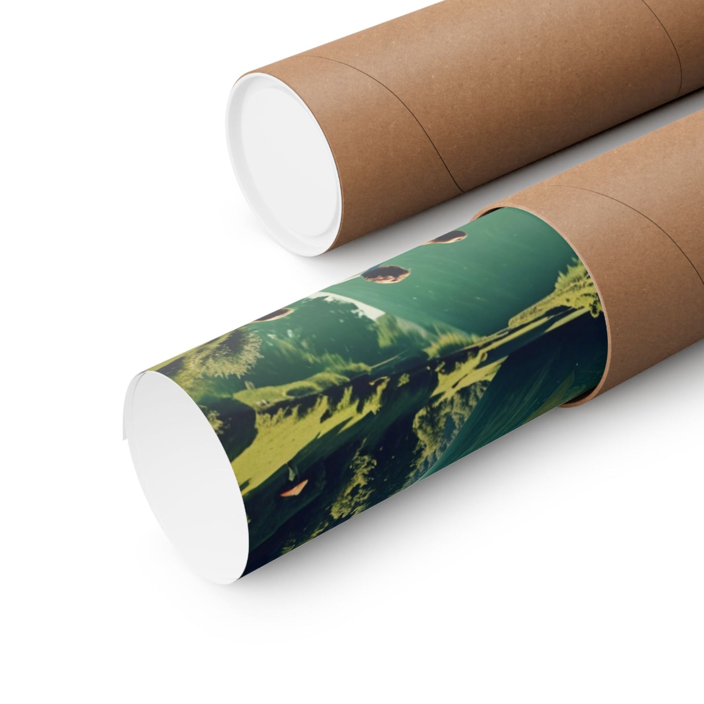 The Picnic At The End Of The World| Nature-Inspired Matte Vertical Poster – Serene Earth Landscape Wall Art