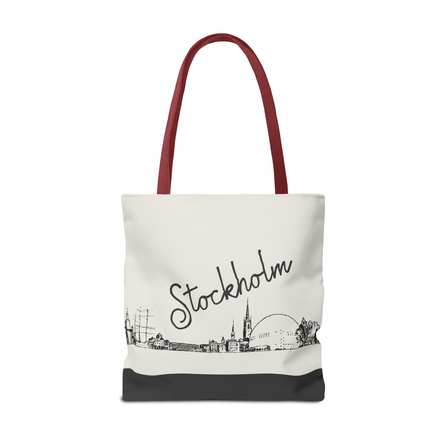 Stockholm Travel Tote Bag – Lightweight Wanderlight Tote, Skyline Design, Durable Everyday Adventure Bag