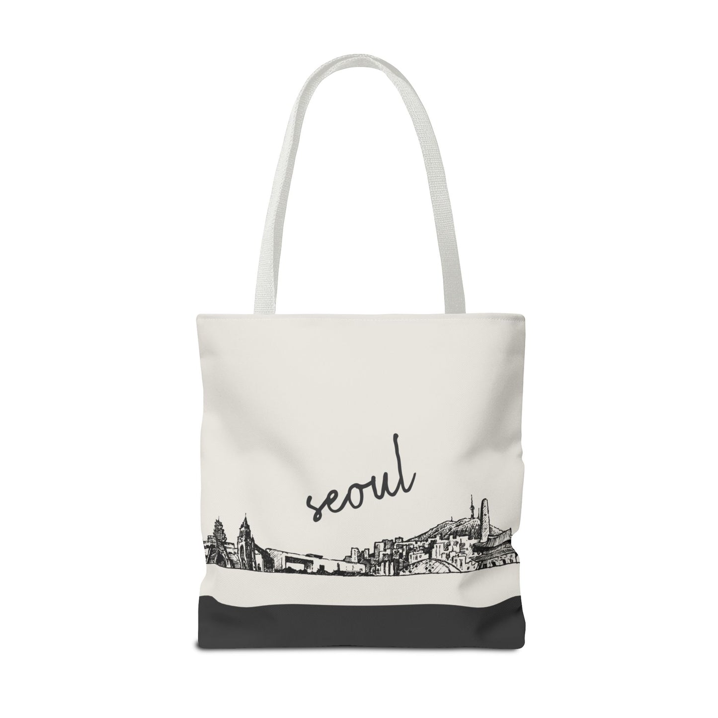 Seoul Travel Tote Bag – Lightweight Wanderlight Tote, Skyline Design, Durable Everyday Adventure Bag