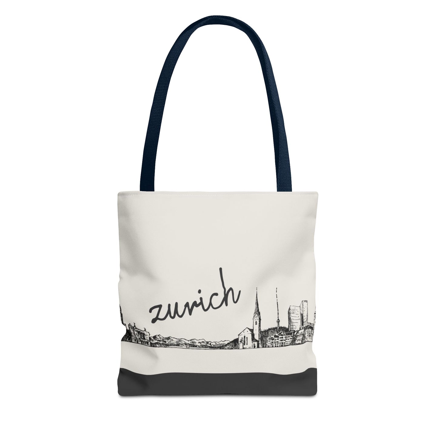 Zurich Travel Tote Bag – Lightweight Wanderlight Tote, Skyline Design, Durable Everyday Adventure Bag