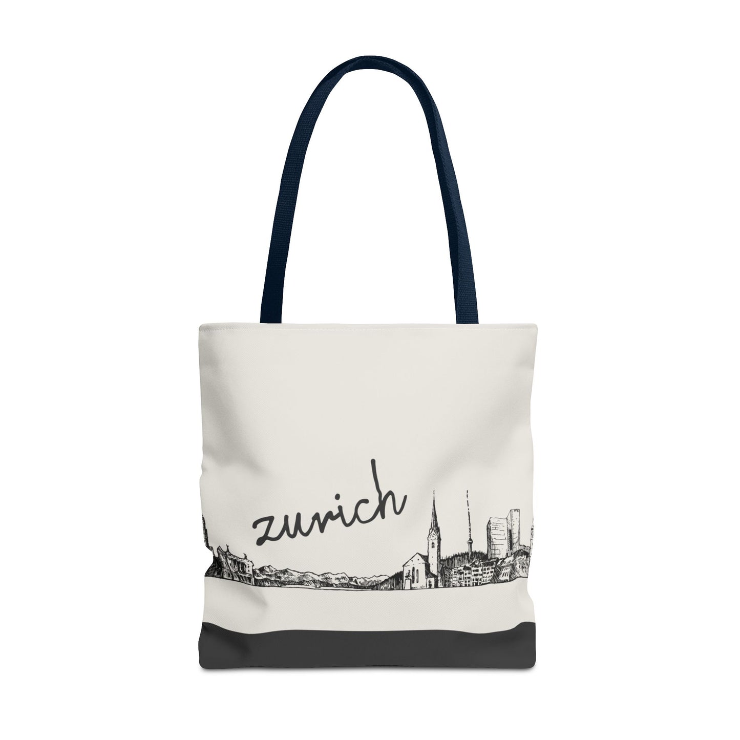 Zurich Travel Tote Bag – Lightweight Wanderlight Tote, Skyline Design, Durable Everyday Adventure Bag
