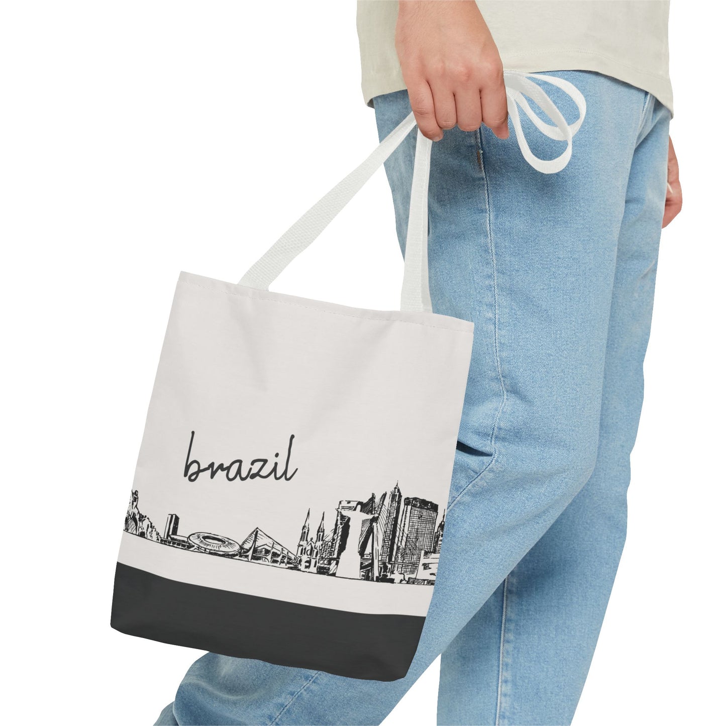 Brazil Travel Tote Bag – Lightweight Wanderlight Tote, Skyline Design, Durable Everyday Adventure Bag