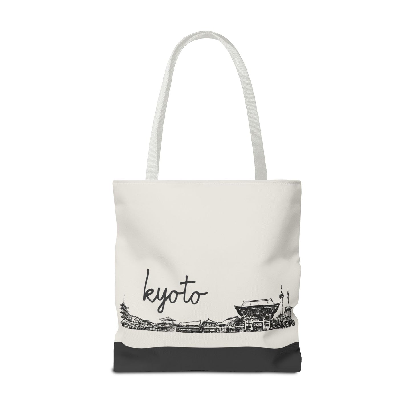 Kyoto Travel Tote Bag – Lightweight Wanderlight Tote, Skyline Design, Durable Everyday Adventure Bag