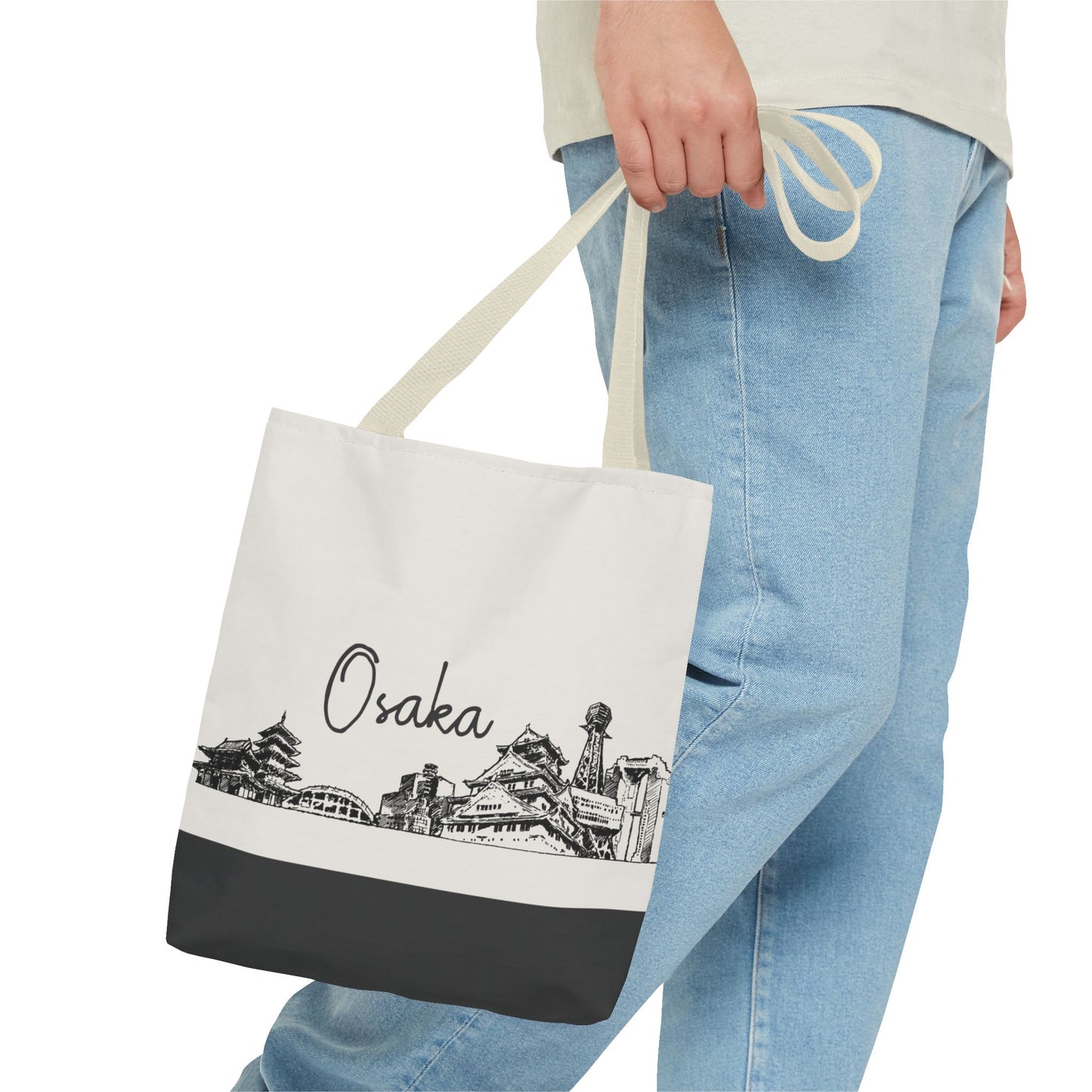 Osaka Travel Tote Bag – Lightweight Wanderlight Tote, Skyline Design, Durable Everyday Adventure Bag