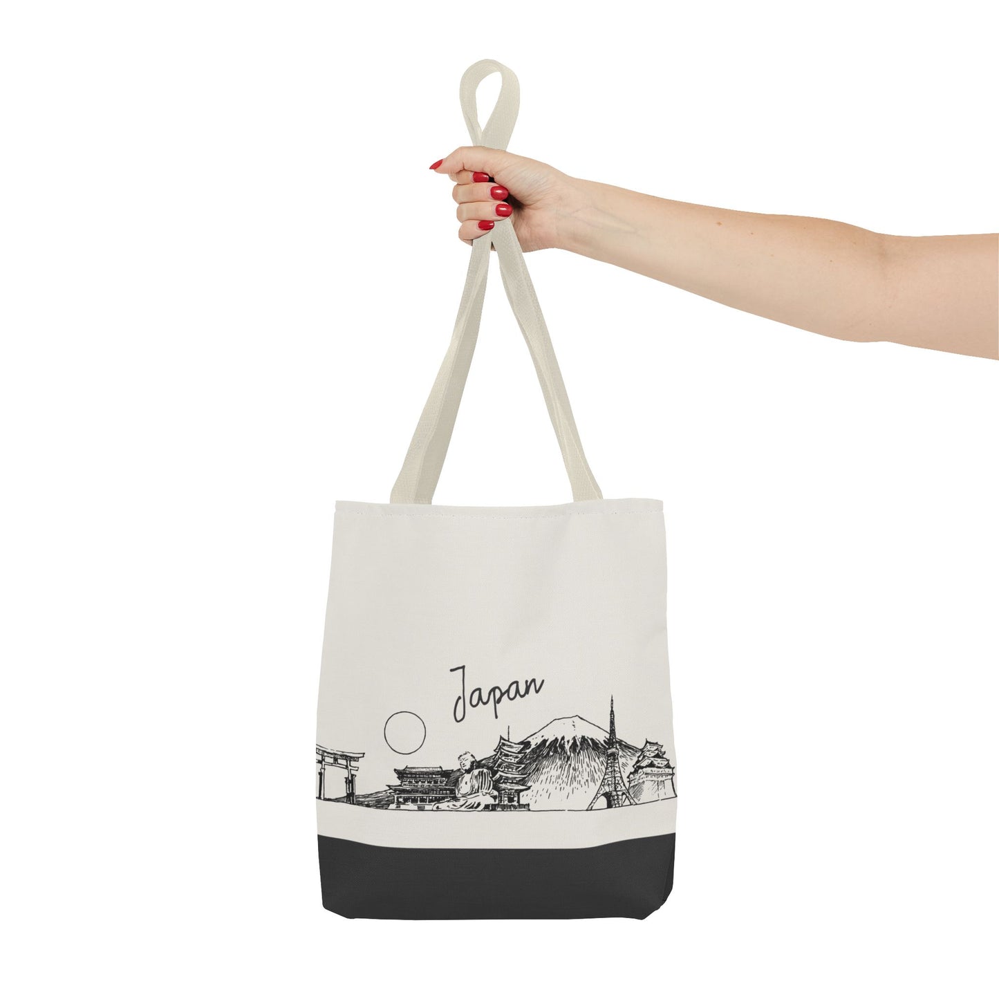Japan Travel Tote Bag – Lightweight Wanderlight Tote, Skyline Design, Durable Everyday Adventure Bag