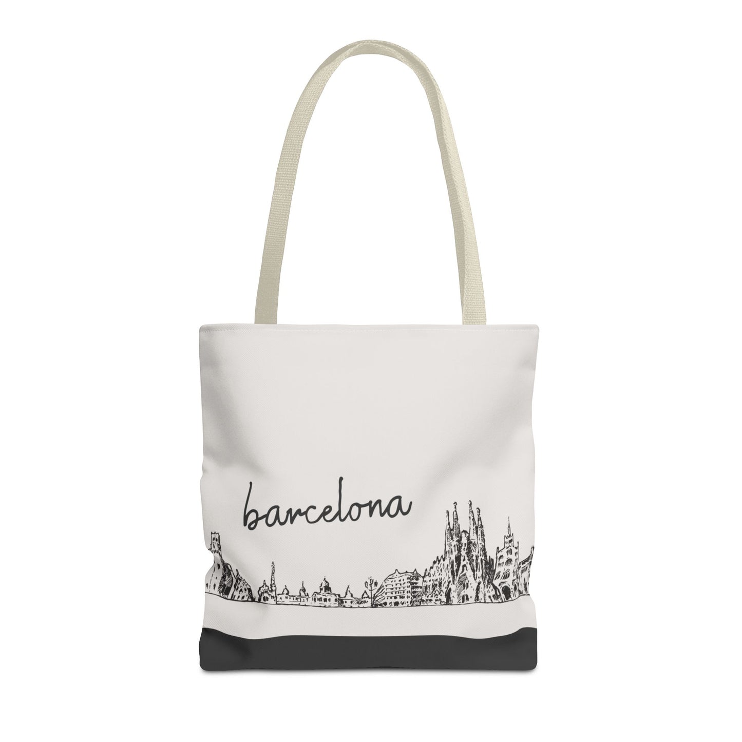 Barcelona Travel Tote Bag – Lightweight Wanderlight Tote, Skyline Design, Durable Everyday Adventure Bag