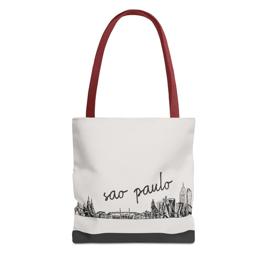 São Paulo Travel Tote Bag – Lightweight Wanderlight Tote, Skyline Design, Durable Everyday Adventure Bag