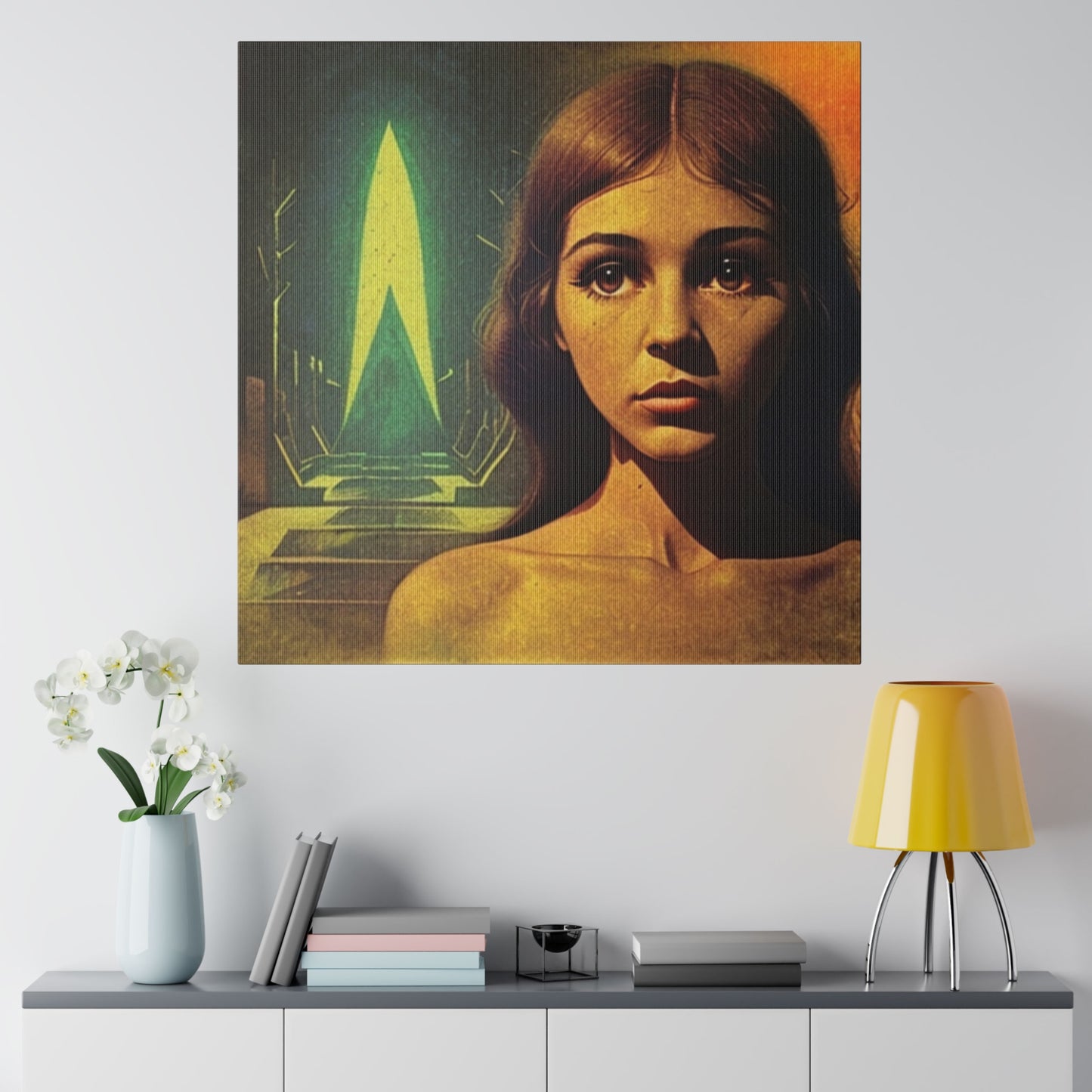 Vulnerability Science Fiction Retro Art House Wall Art Matte Canvas