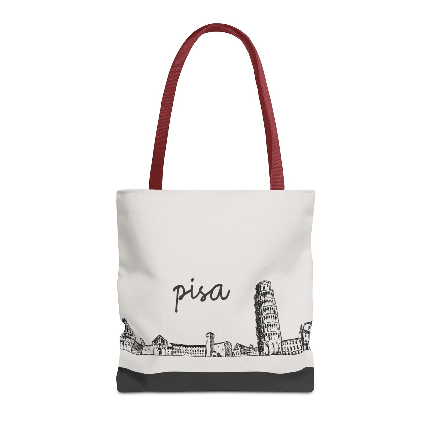 Pisa Travel Tote Bag – Lightweight Wanderlight Tote, Skyline Design, Durable Everyday Adventure Bag