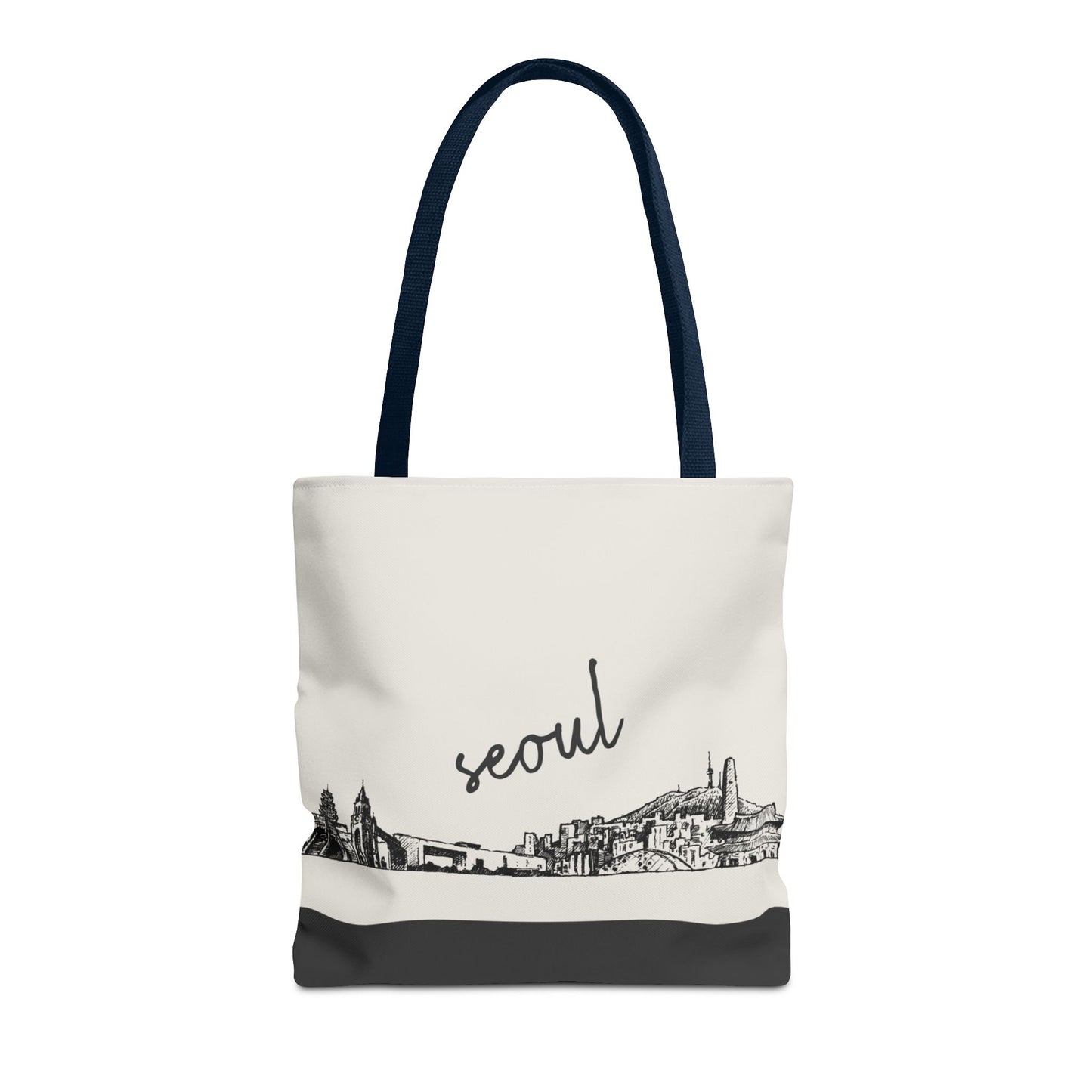 Seoul Travel Tote Bag – Lightweight Wanderlight Tote, Skyline Design, Durable Everyday Adventure Bag