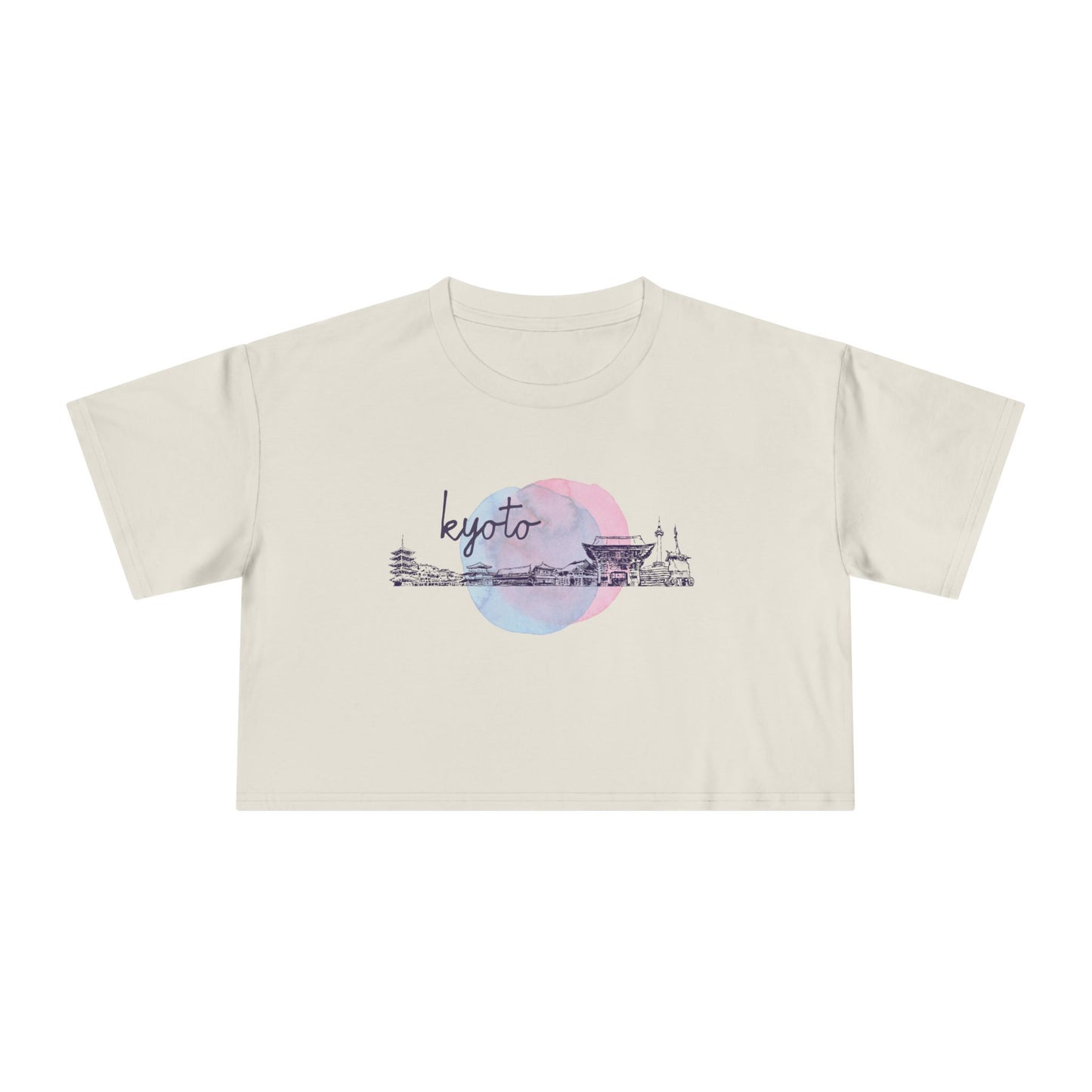 Kyoto Women's Crop Tee - Stylish City Life Top for Casual Outings