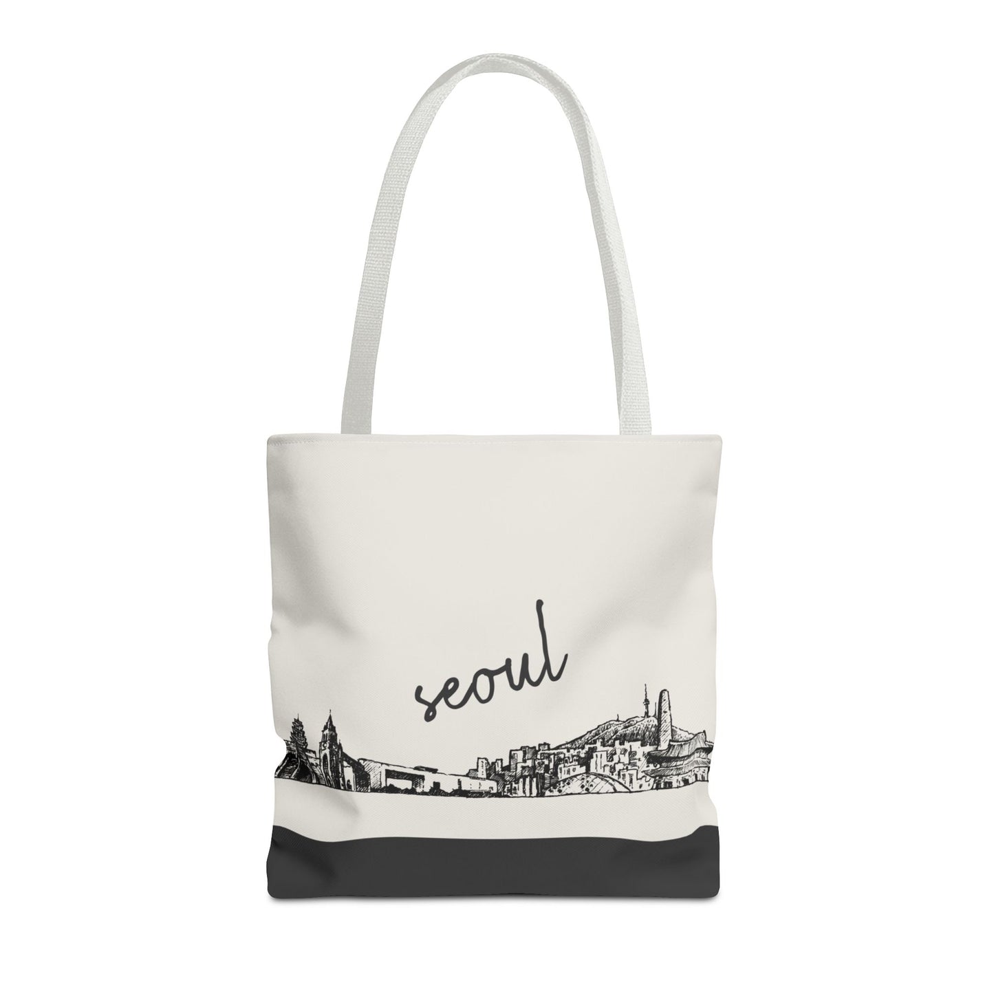 Seoul Travel Tote Bag – Lightweight Wanderlight Tote, Skyline Design, Durable Everyday Adventure Bag