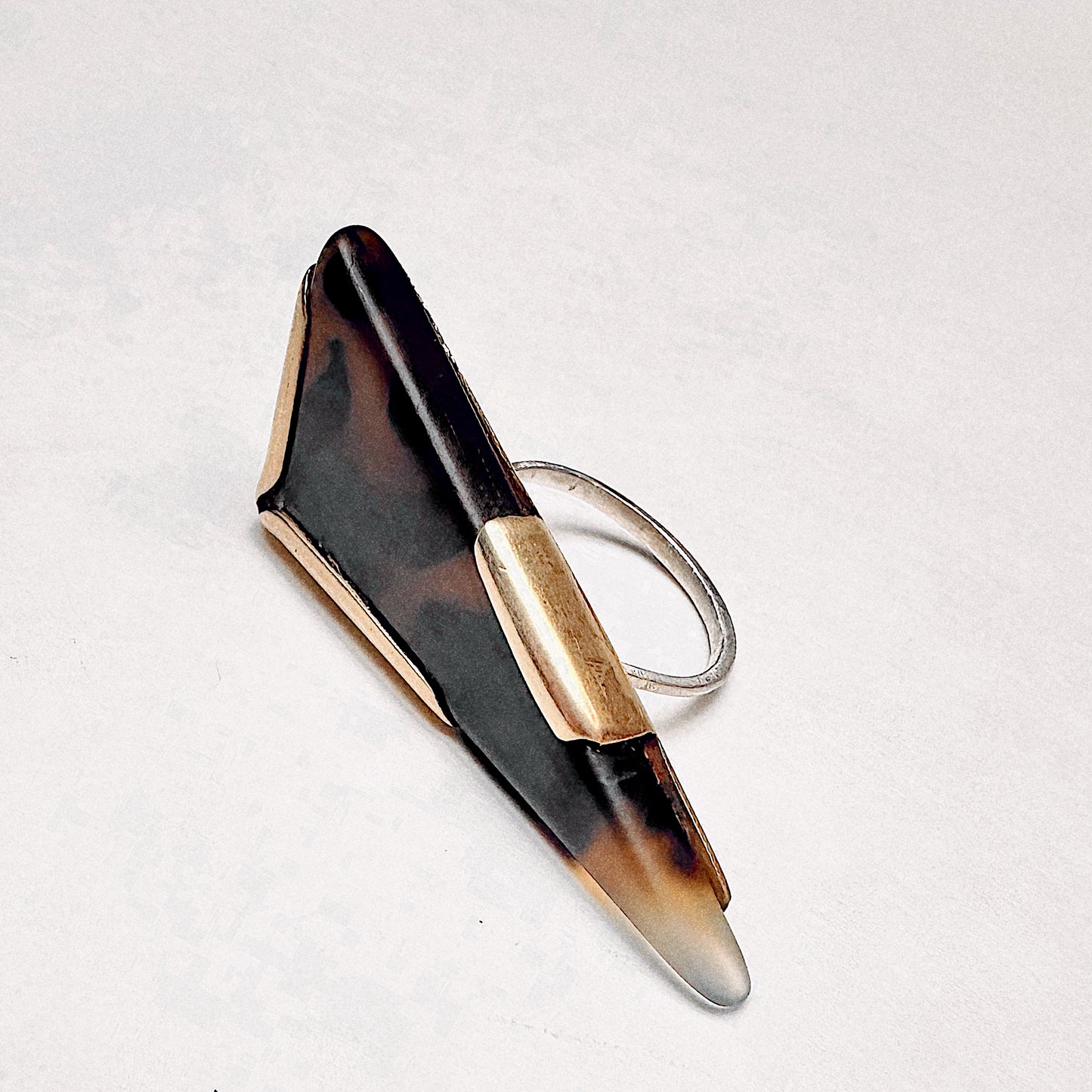 Leopard Veil | Dendritic Agate Statement Ring