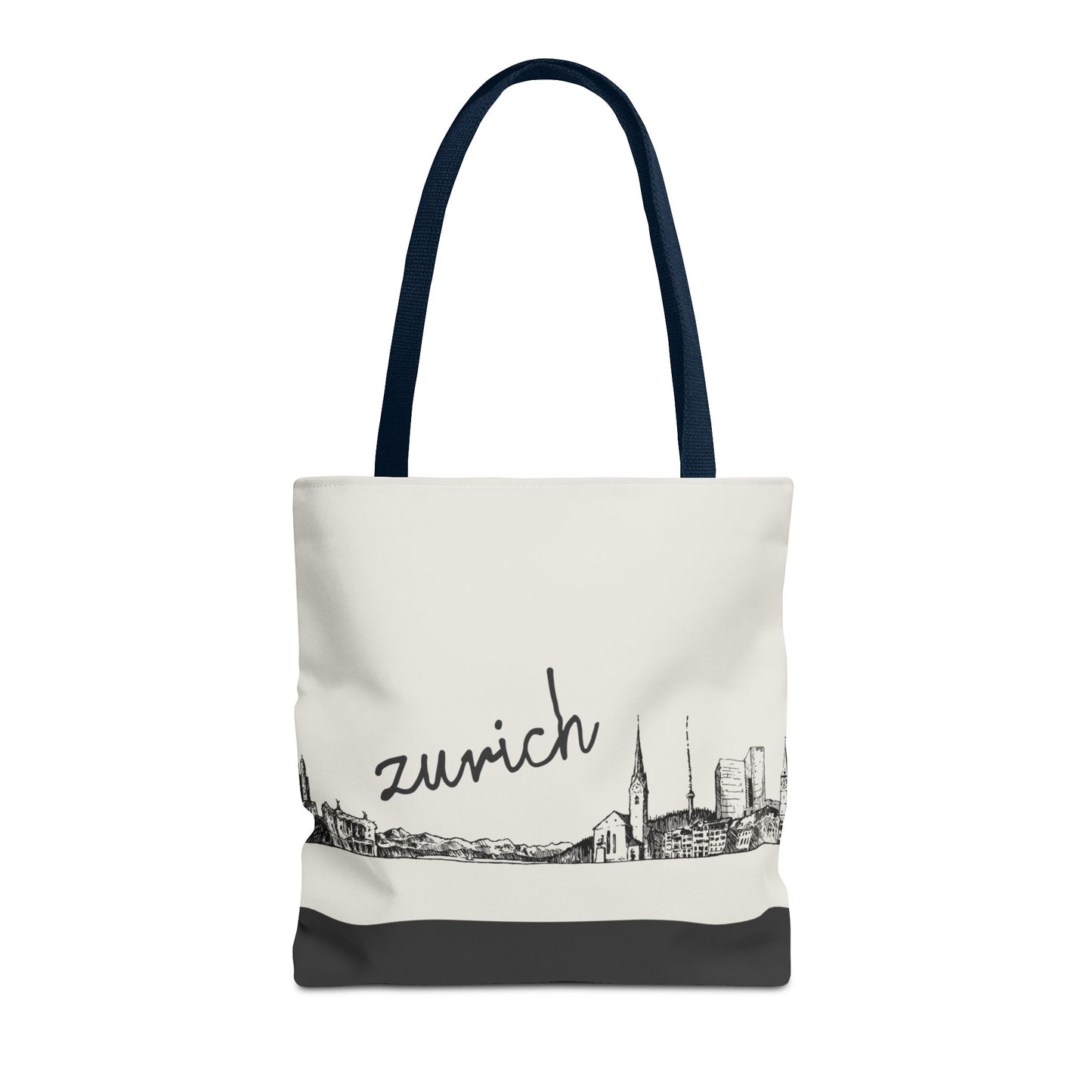 Zurich Travel Tote Bag – Lightweight Wanderlight Tote, Skyline Design, Durable Everyday Adventure Bag