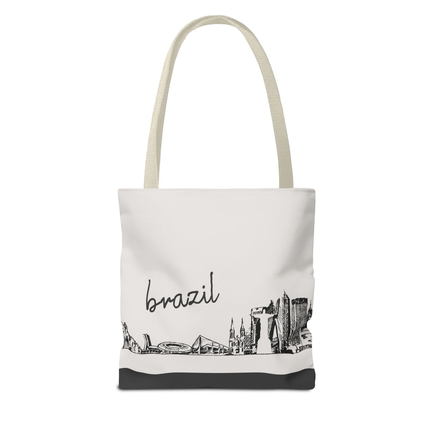 Brazil Travel Tote Bag – Lightweight Wanderlight Tote, Skyline Design, Durable Everyday Adventure Bag