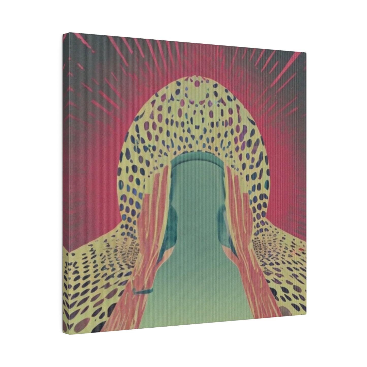 Wild Harmony: Animal Print Abstract Geometric Canvas Wall Art