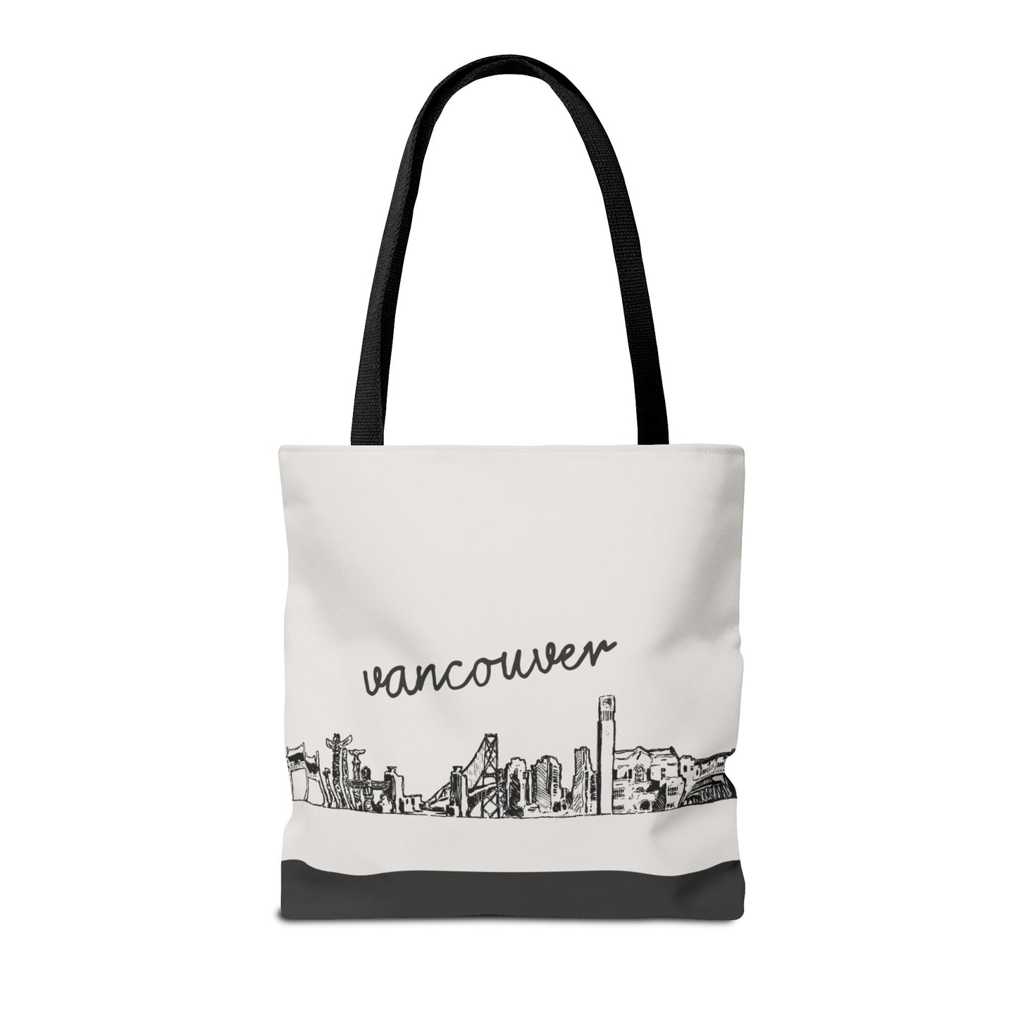Vancouver Travel Tote Bag – Lightweight Wanderlight Tote, Skyline Design, Durable Everyday Adventure Bag